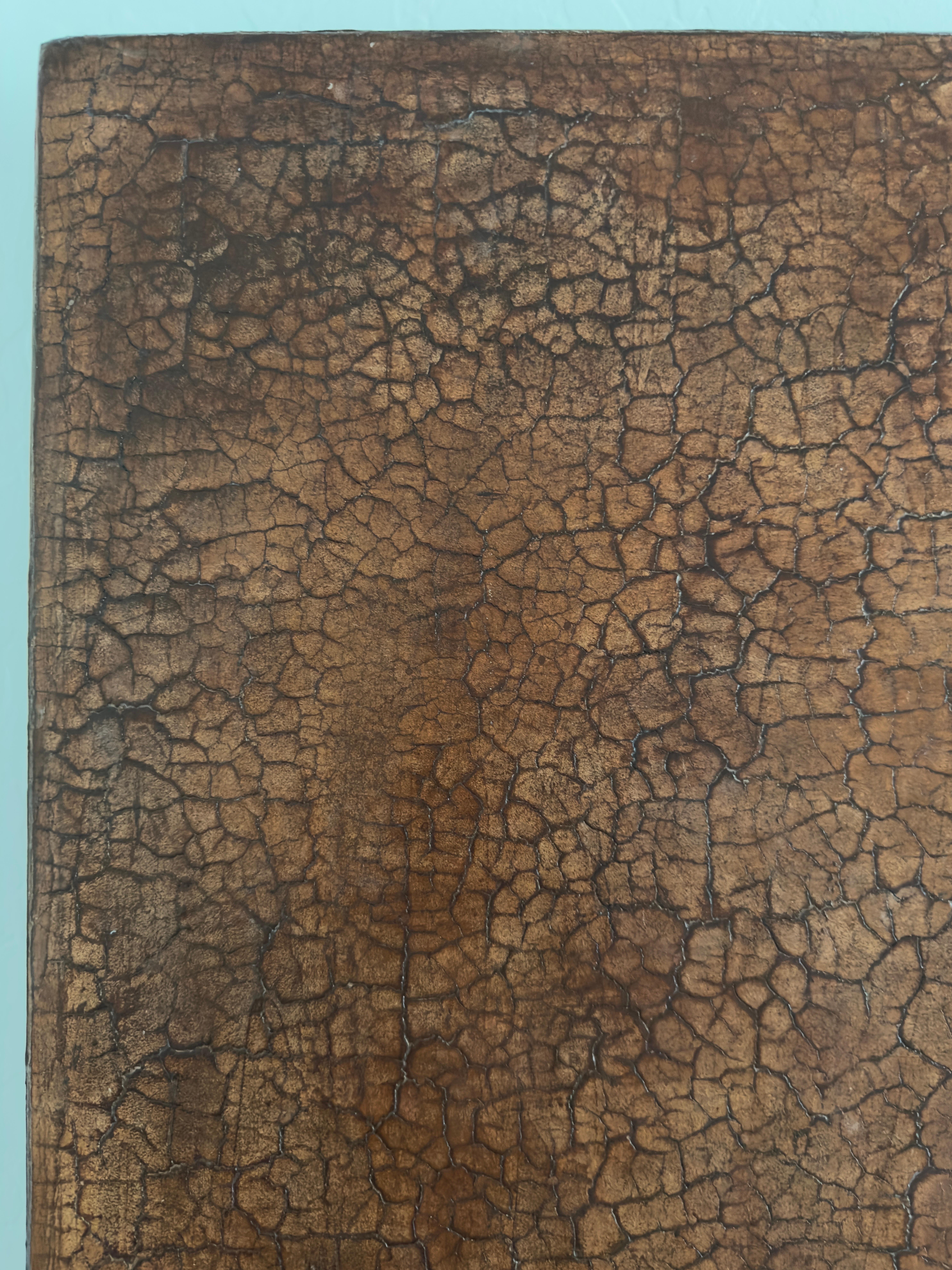 Original Contemporary Minimalist Large scale Texture painting Burnt Orange Oil (peinture à l'huile orange brûlée) en vente 5