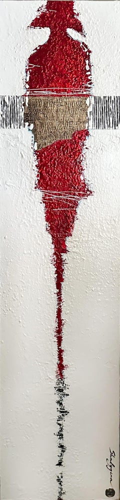 Les archétypes, série n° 15 (abstrait figuratif rouge et blanc)