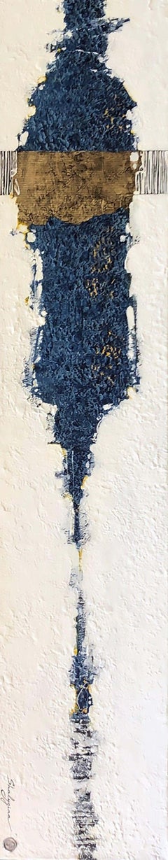 The archetypes, series #8 (blue and white figurative abstract)