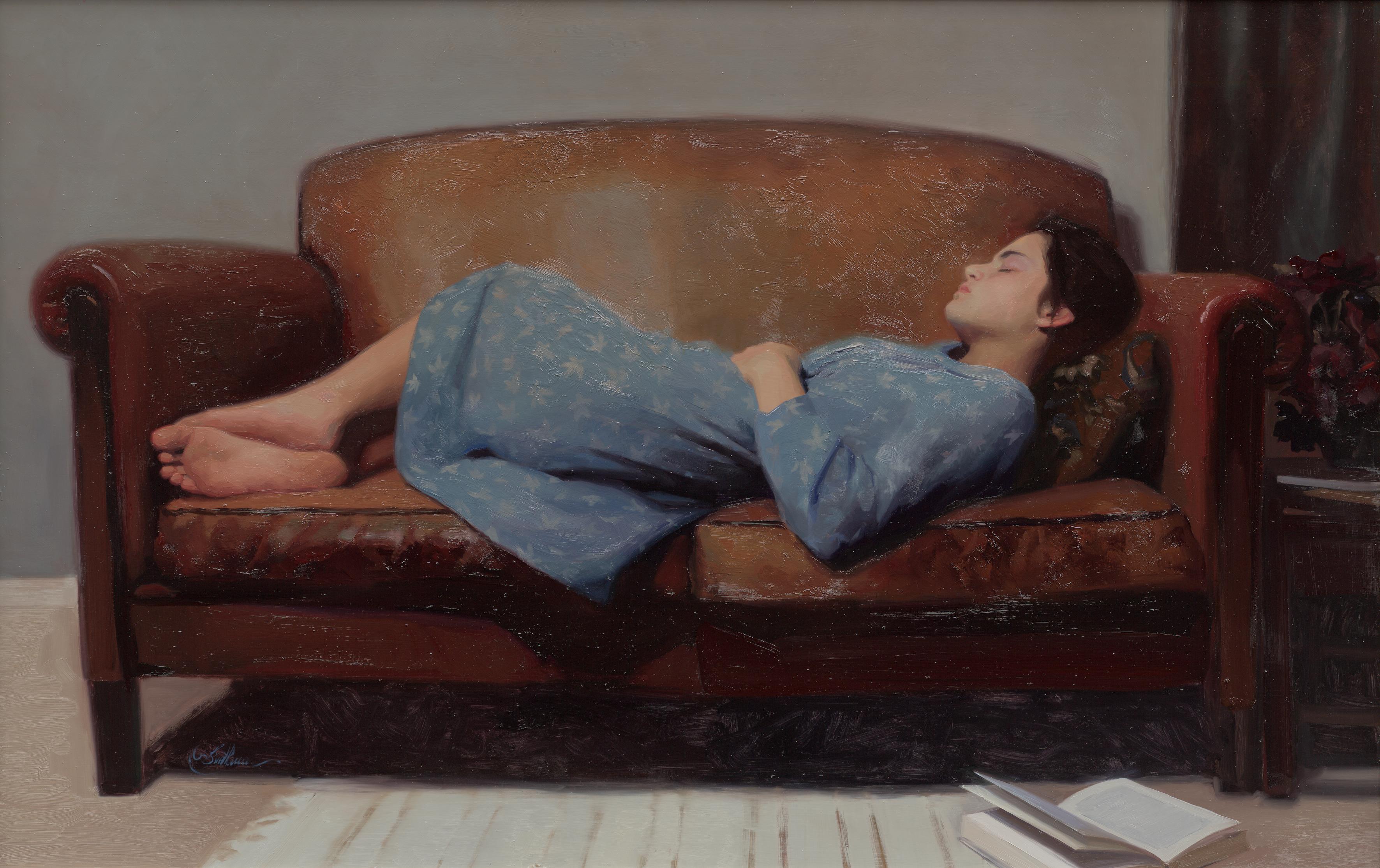 After Reading - 21st Century Contemporary Oil Painting by Svetlana Tartakovska