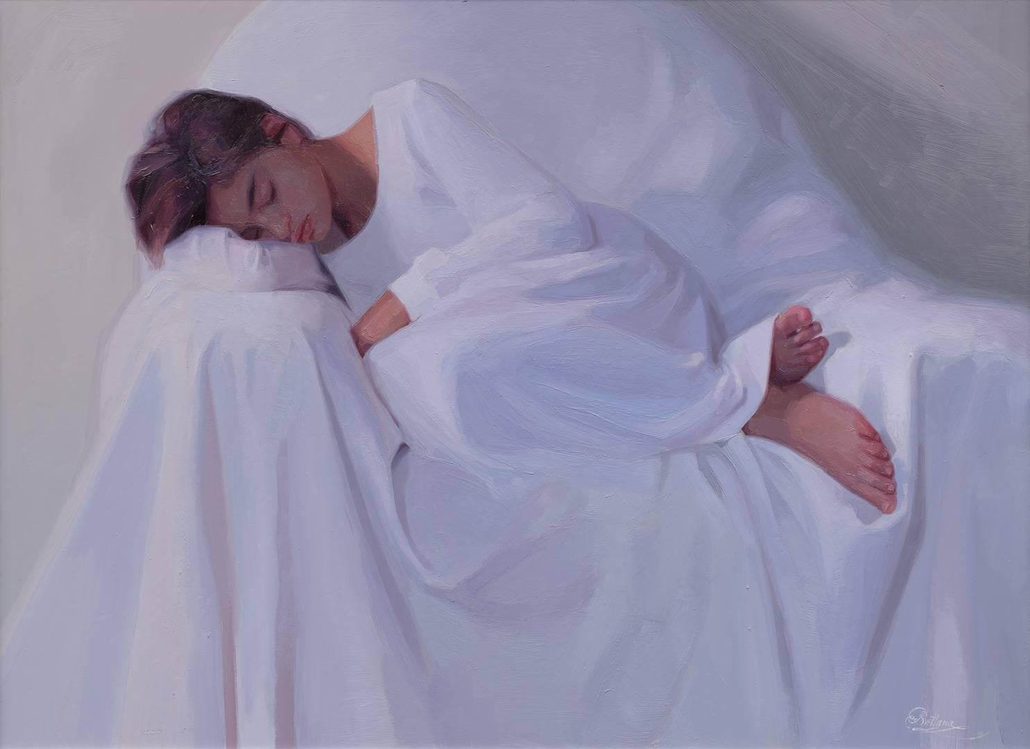 Svetlana Tartakovska Portrait Painting - Sleeping girl