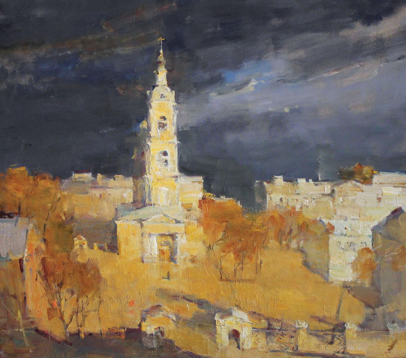Svetlana Verbovskaya Landscape Painting - Annunciation Cathedral