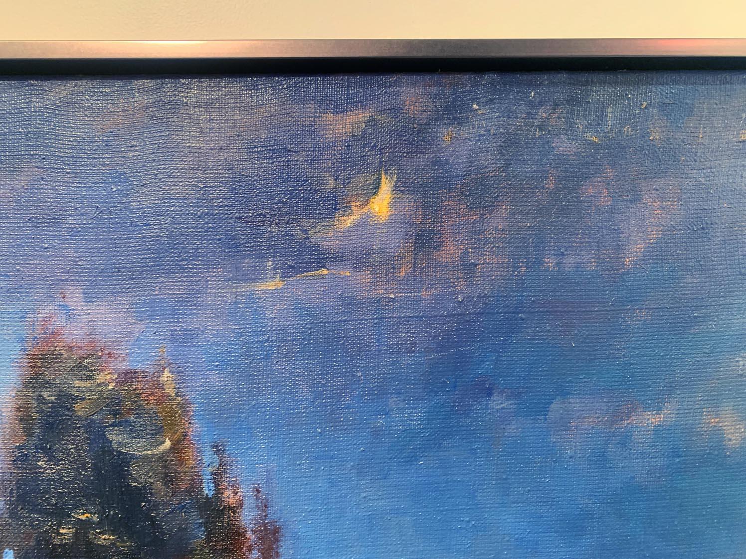 Crépuscule chaud - Impressionnisme Painting par Svetlana Verbovskaya