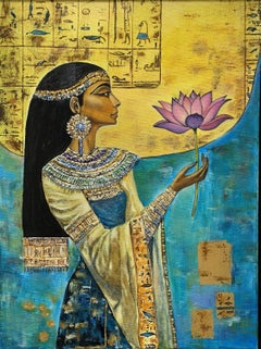 La mujer con la flor de loto