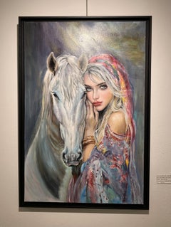 La niña con caballo
