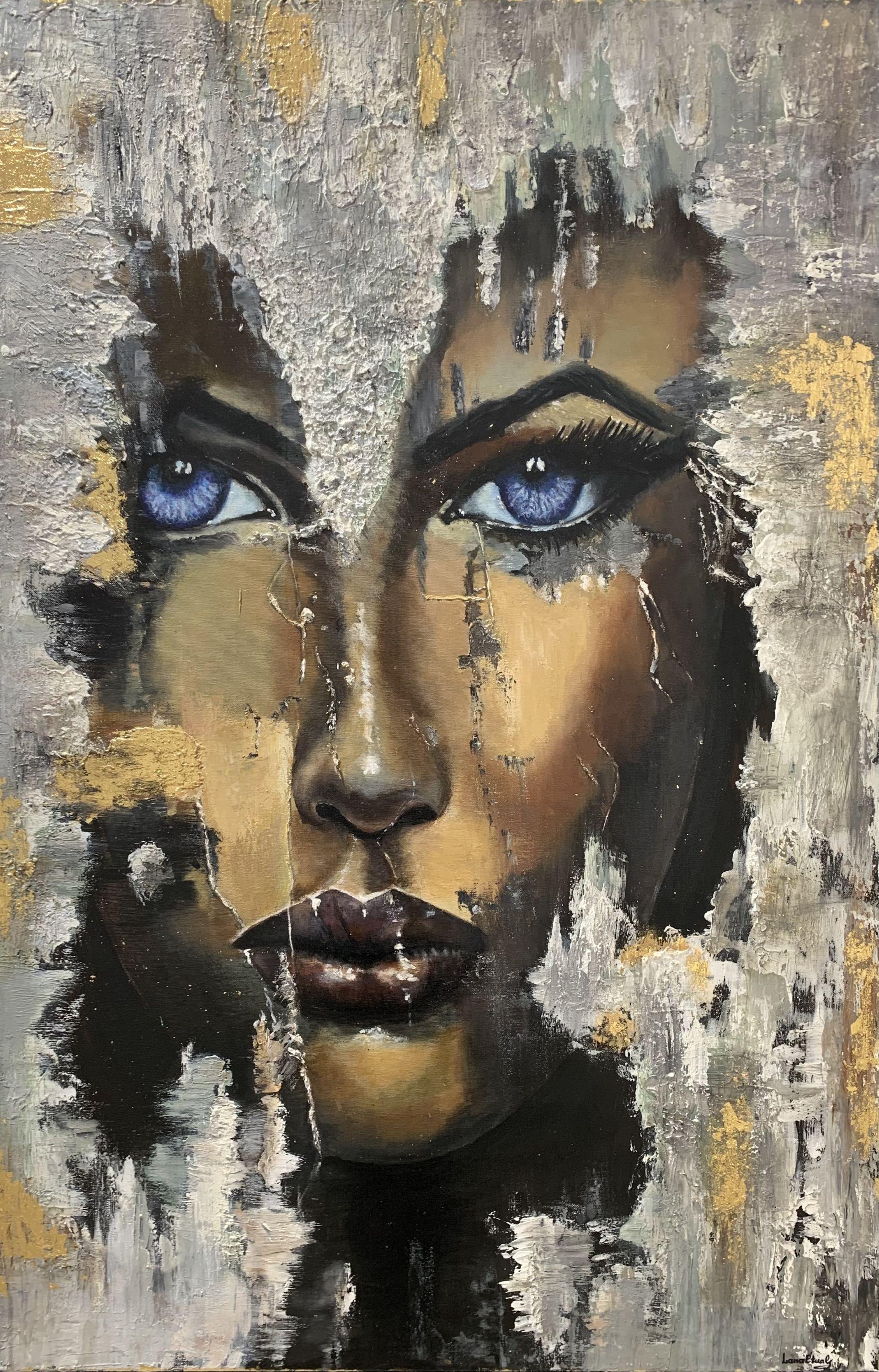 Svetlana Zhirnova Figurative Painting - Ojos azules