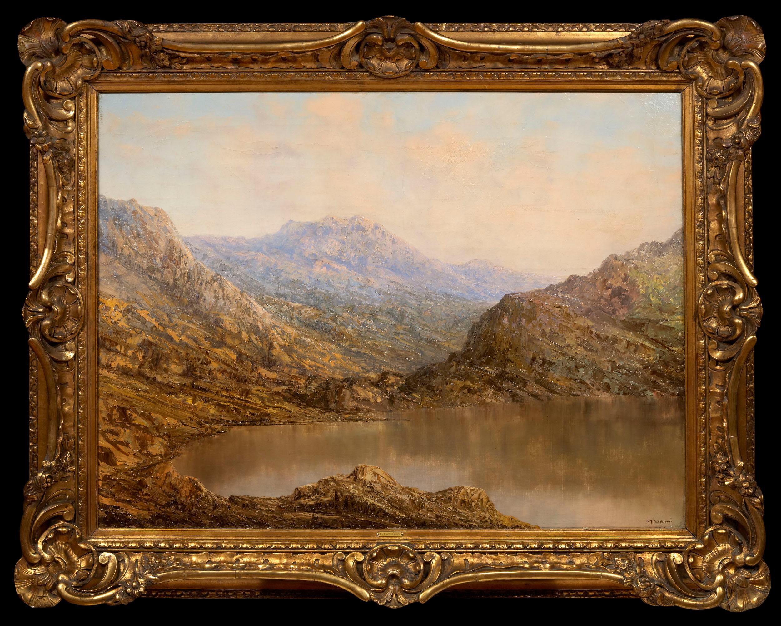 Svetovar M. Franciscovich Figurative Painting – Lake in Bolivien