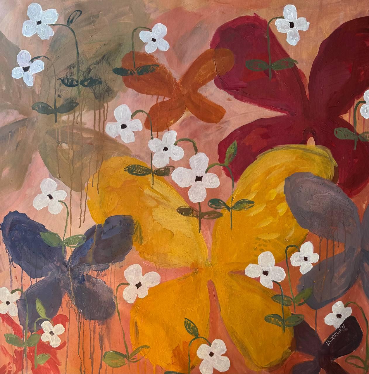 Svitlana Lazoriak Abstract Painting - I Am The Garden