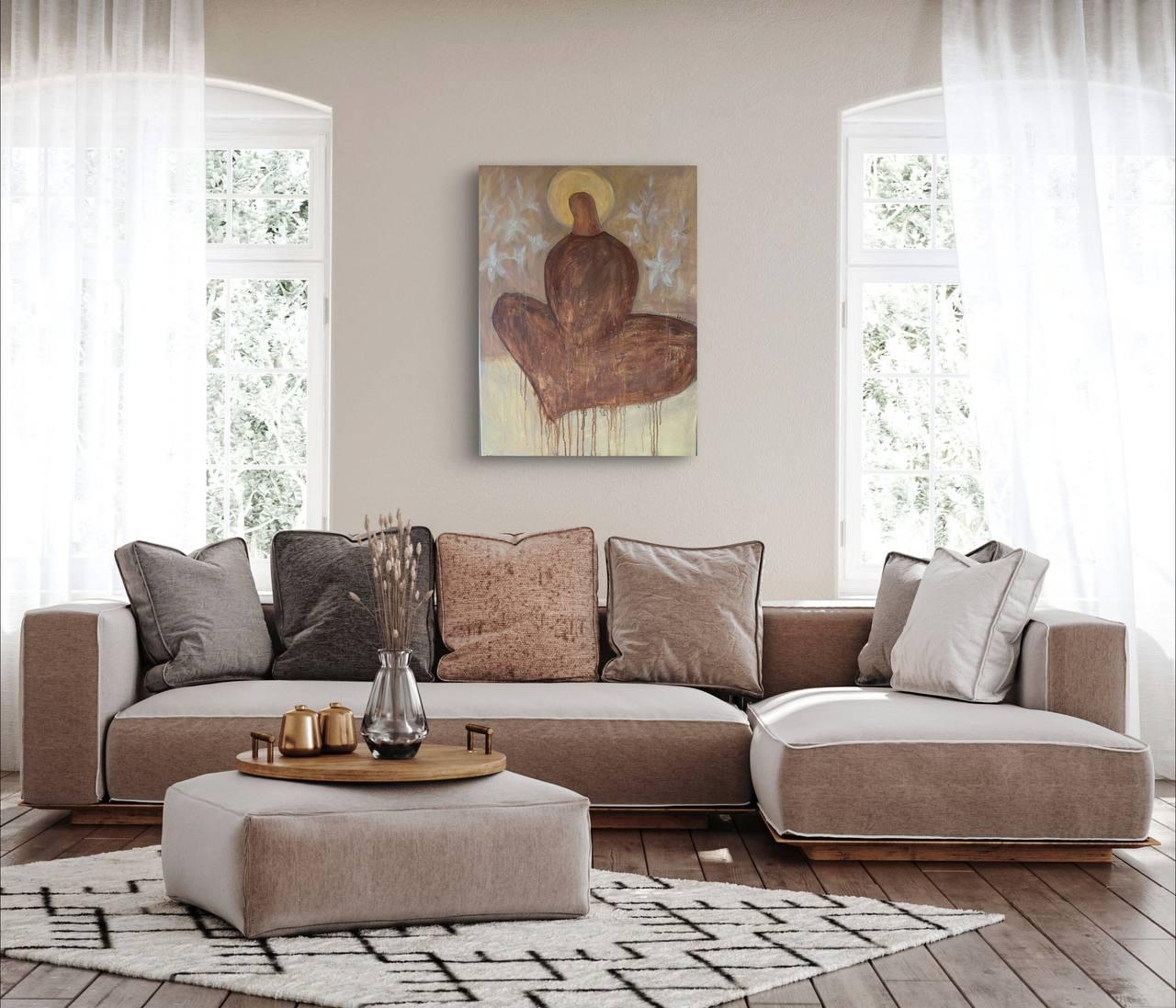 Amarillo Ocre - Painting de Svitlana Lazoriak