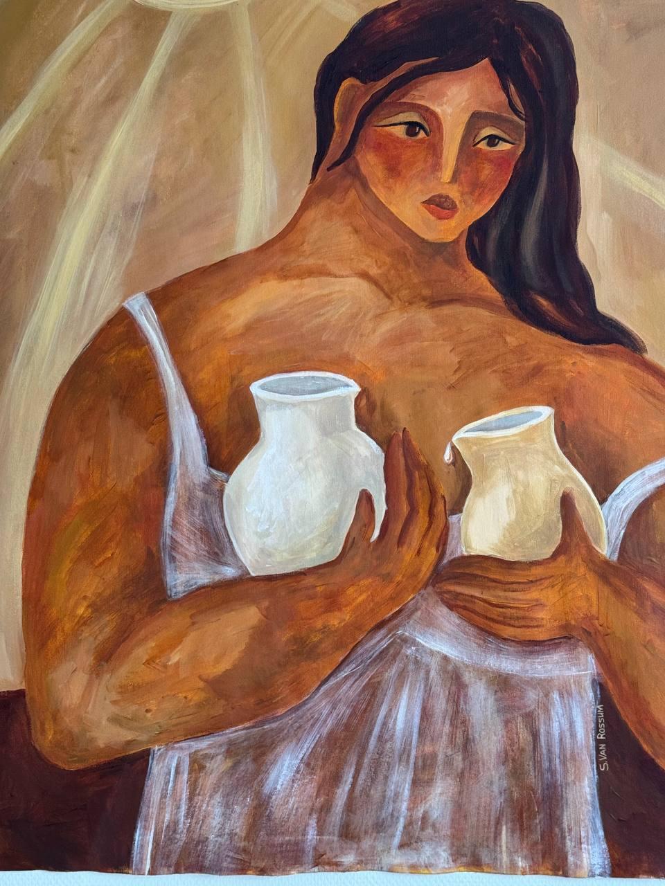 Pflege
Serie Becoming
Dieses Werk spiegelt den Zustand einer Frau wider, die die Welt um sie herum allein durch ihre Anwesenheit nährt.
Sie schauspielert nicht - sie strahlt.
Ihre Ruhe wird zu einer Quelle der Unterstützung,
und ihre Zärtlichkeit -