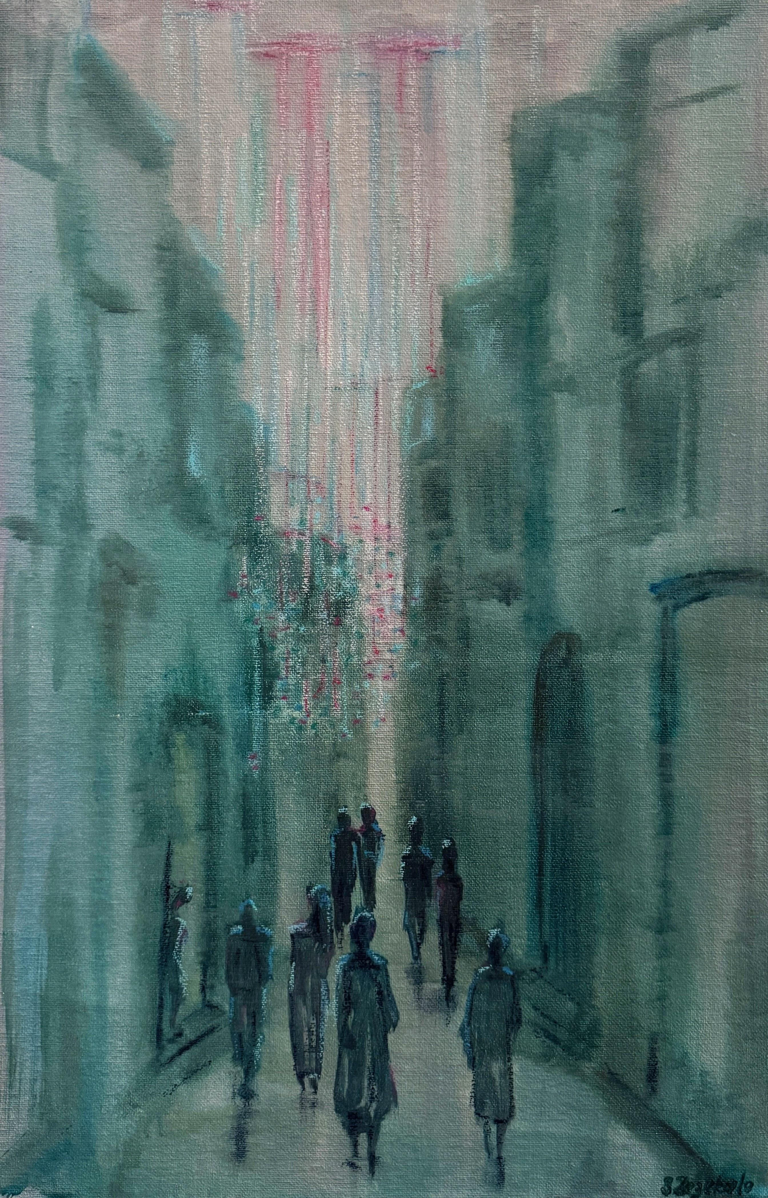 Svitlana Zezekalo Landscape Painting - Don't look up!1