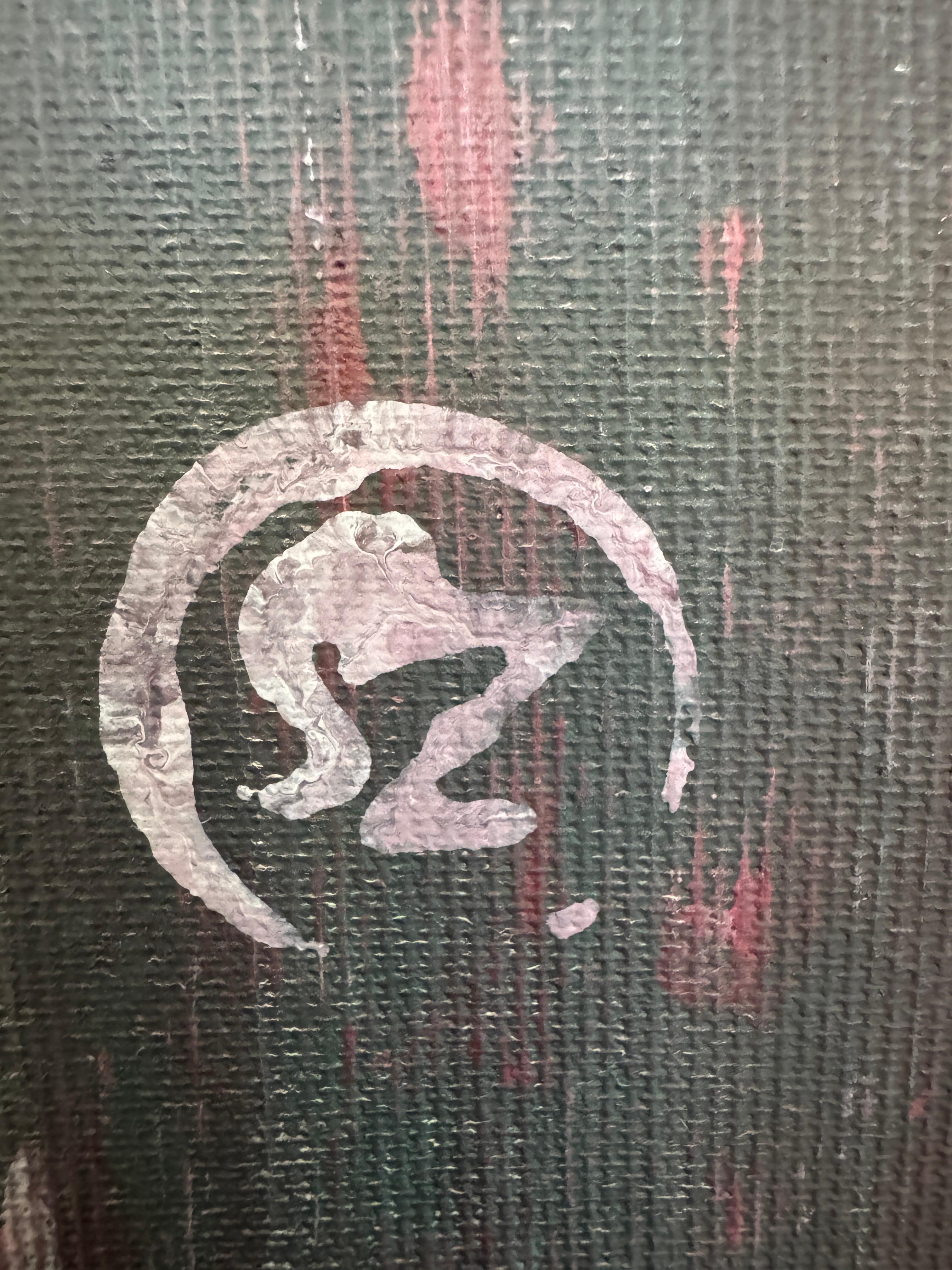 Laternen für die Verlorenen (Schwarz), Figurative Painting, von Svitlana Zezekalo