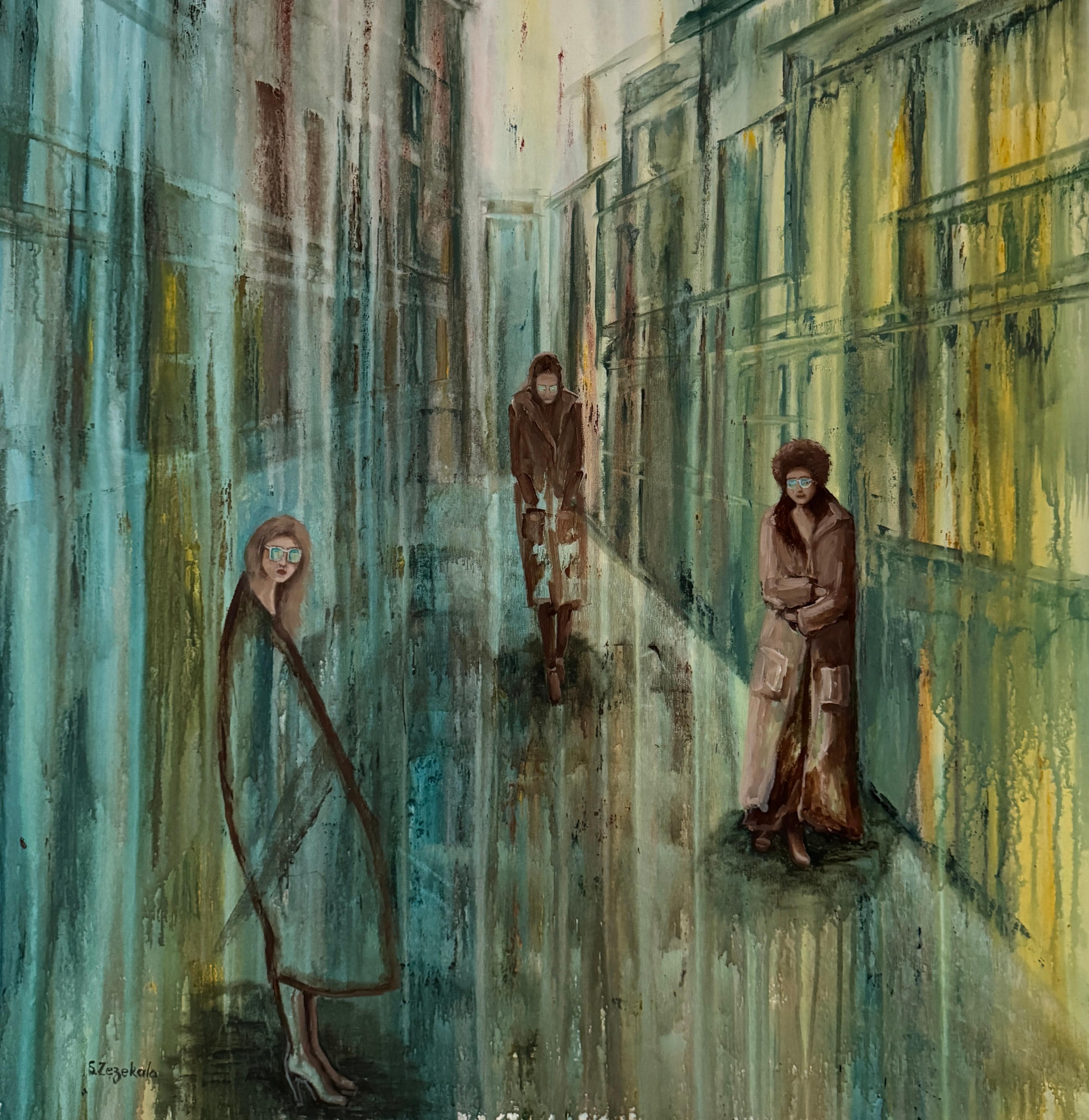 Morgen in der sich auflösenden Stadt (Serie "Der Mensch in der Stadt")