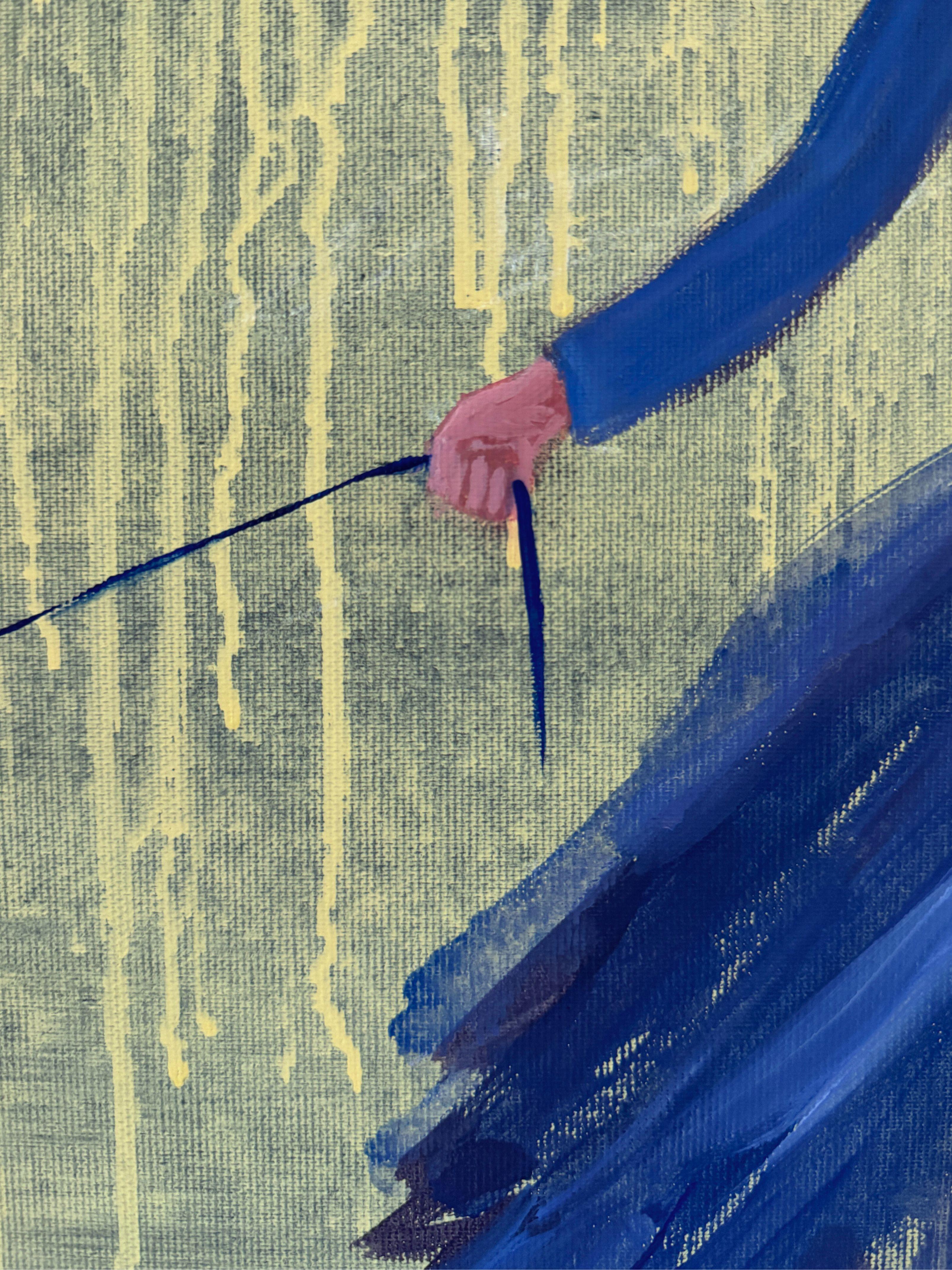 The Return of Hope - Beige Figurative Painting by Svitlana Zezekalo