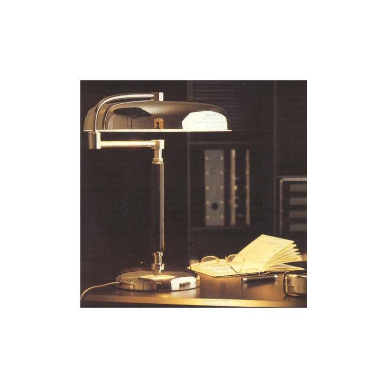Sviveling Shade Art Deco Desk Lamp, Re-Edition For Sale 3