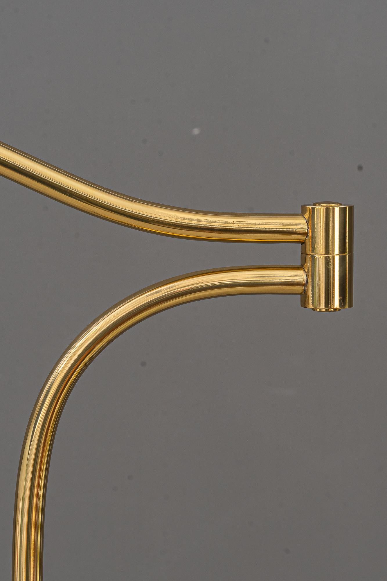 Austrian Sviweling and hight Adjustable Art Deco Floor lamp vienna around 1920s For Sale