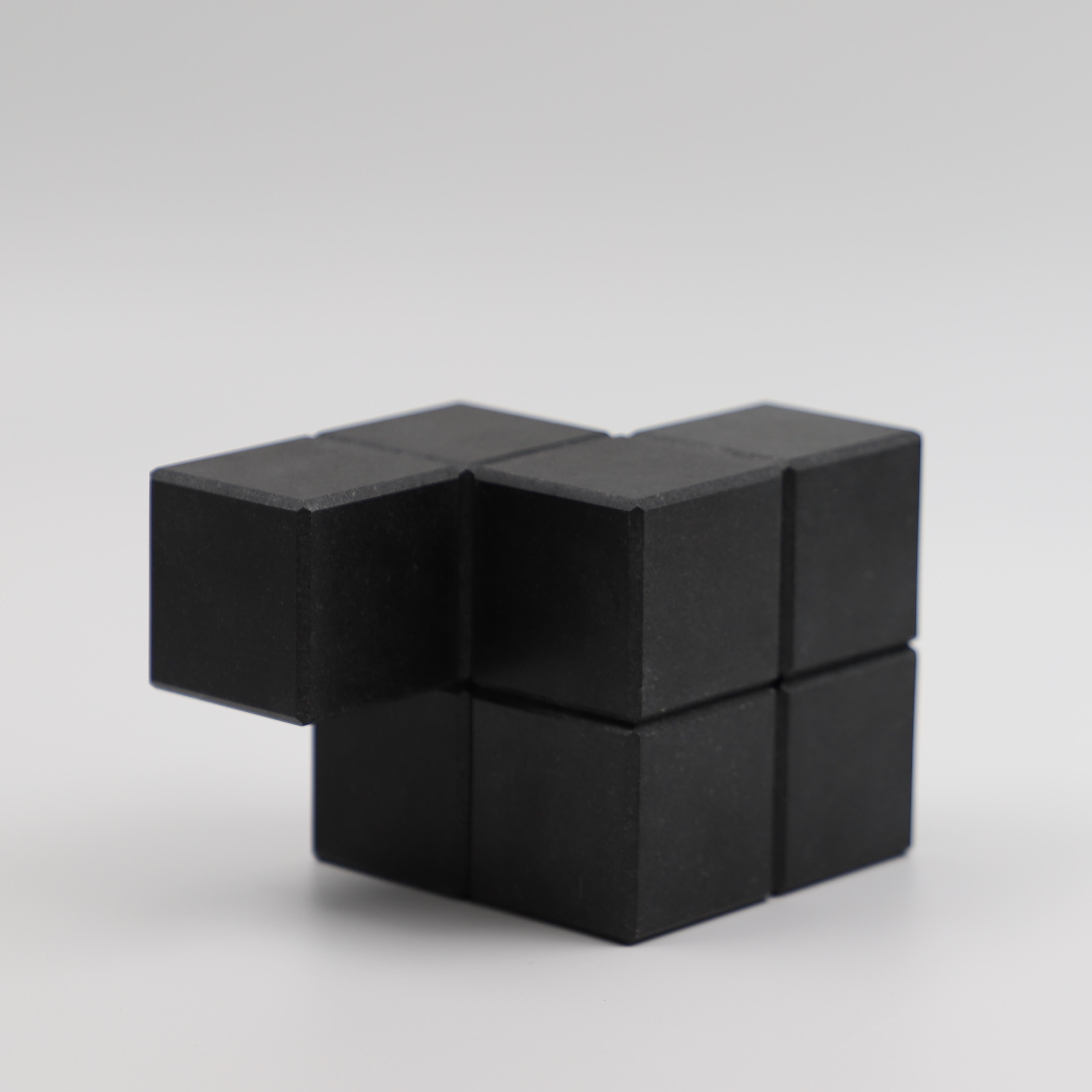 Portuguese 21st Century Minimalist Paperweight in Black granite 