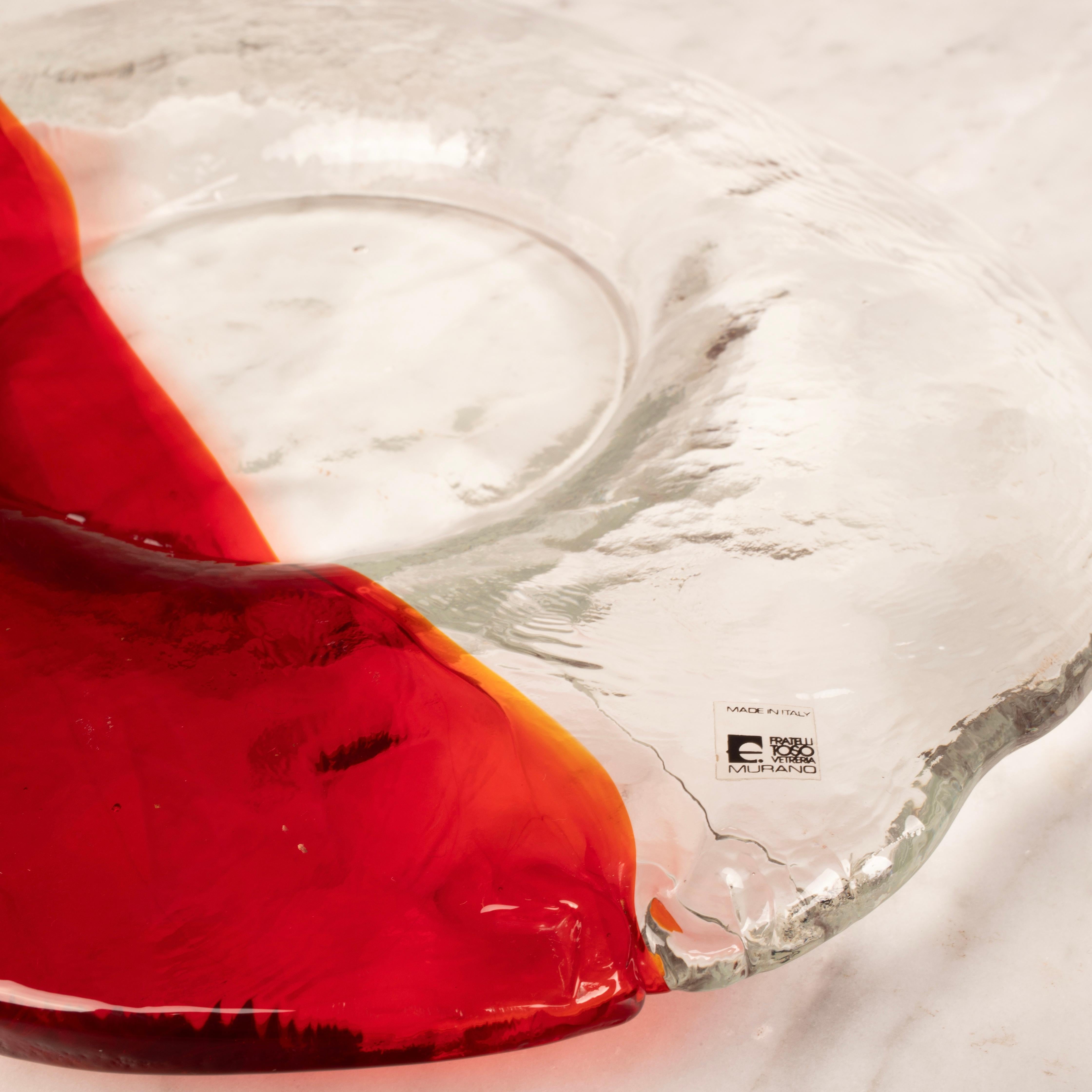 Murano Glass Valet Tray by Renato Toso for Fratelli Toso, Italy, 1960s in vendita 4