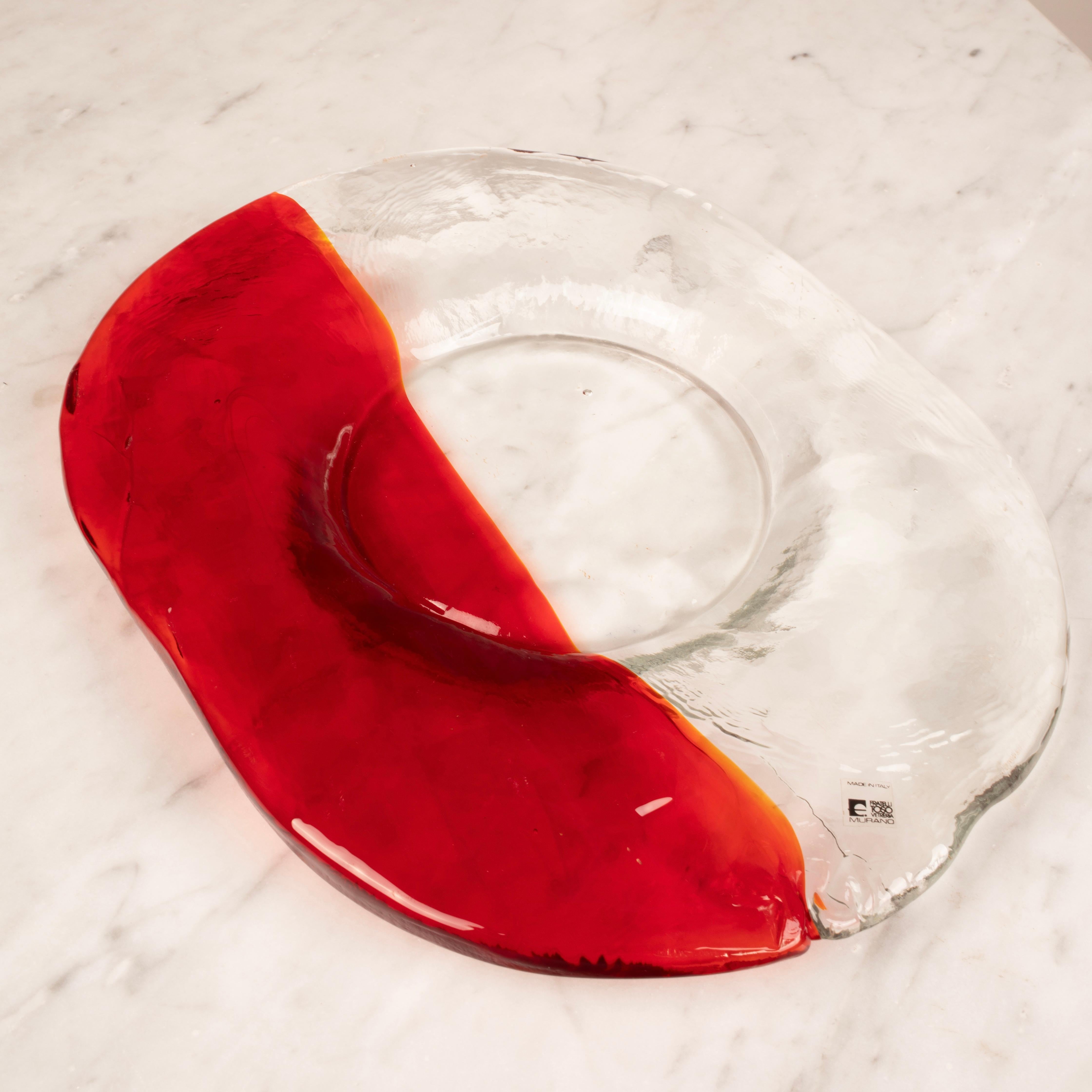 Murano Glass Valet Tray by Renato Toso for Fratelli Toso, Italy, 1960s in vendita 5
