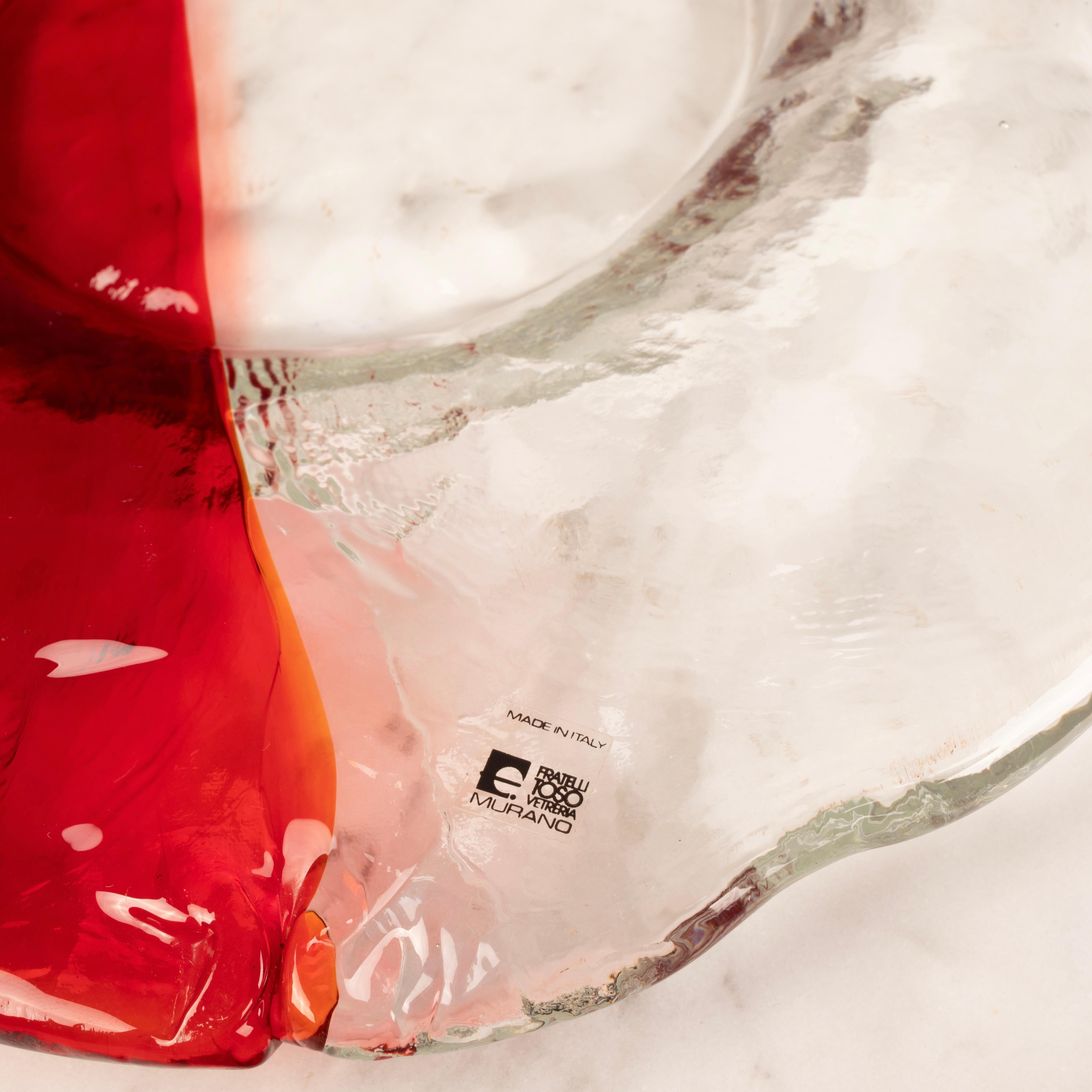 Murano Glass Valet Tray by Renato Toso for Fratelli Toso, Italy, 1960s in vendita 9