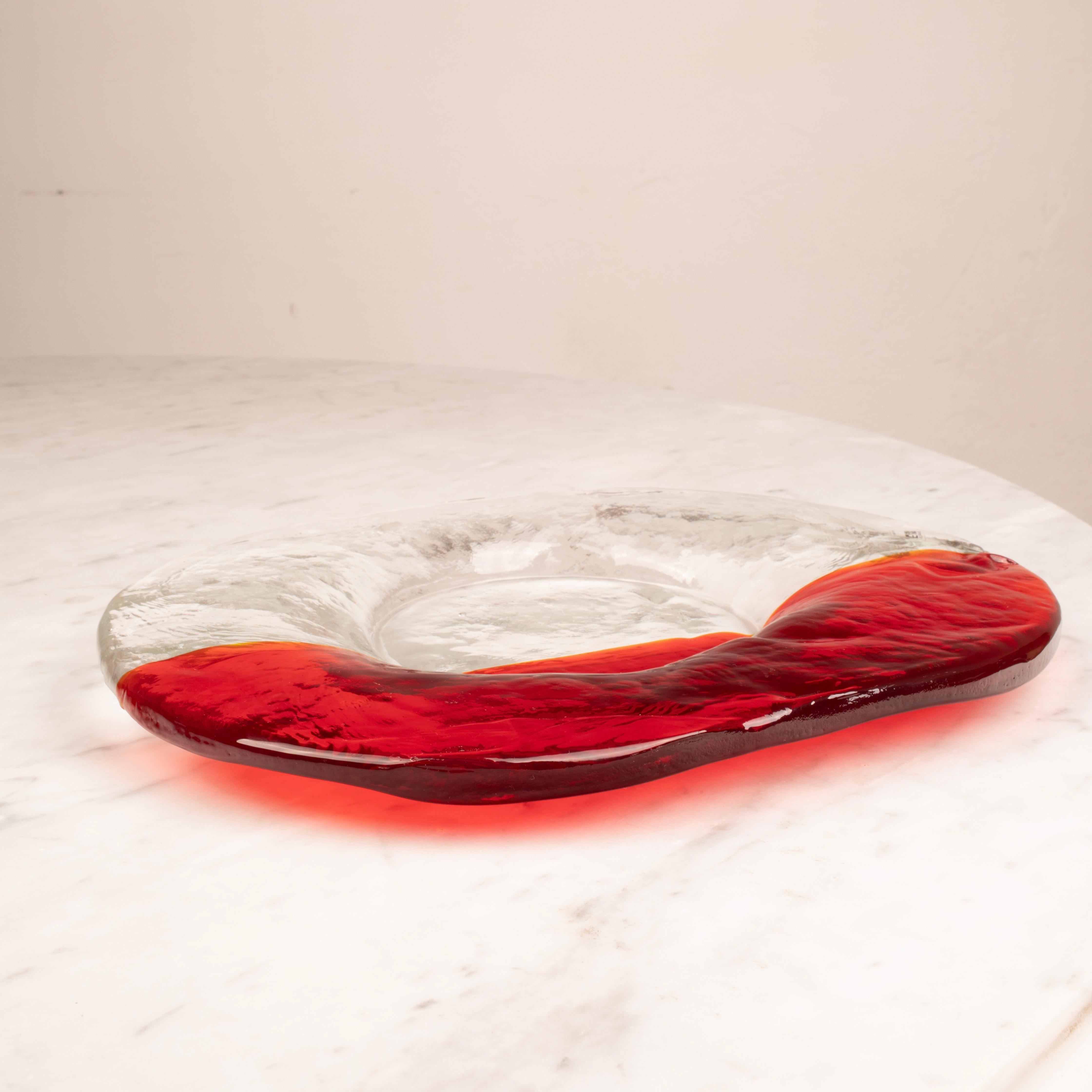 Italian Murano Glass Valet Tray by Renato Toso for Fratelli Toso, Italy, 1960s in vendita