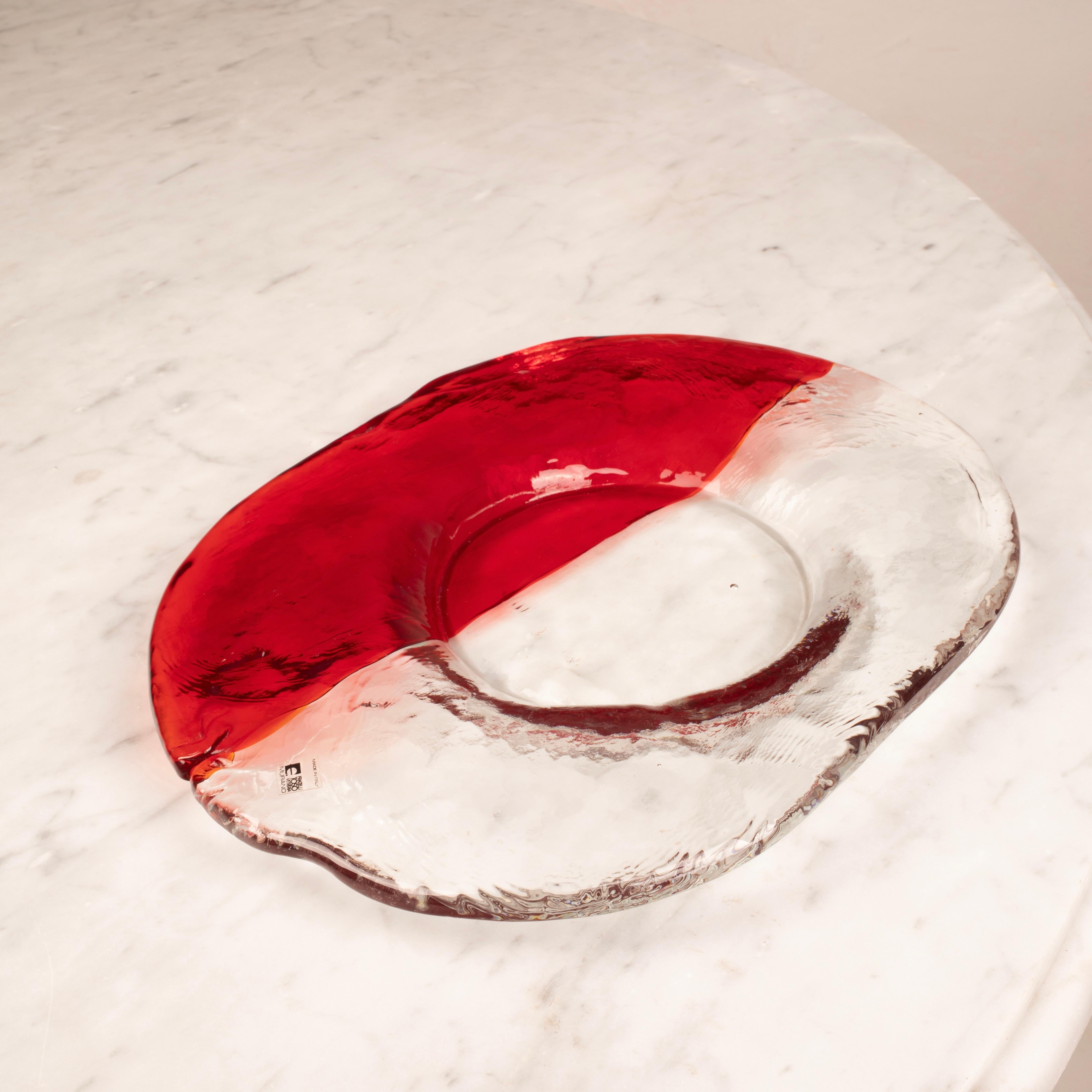 Murano Glass Valet Tray by Renato Toso for Fratelli Toso, Italy, 1960s in vendita 1