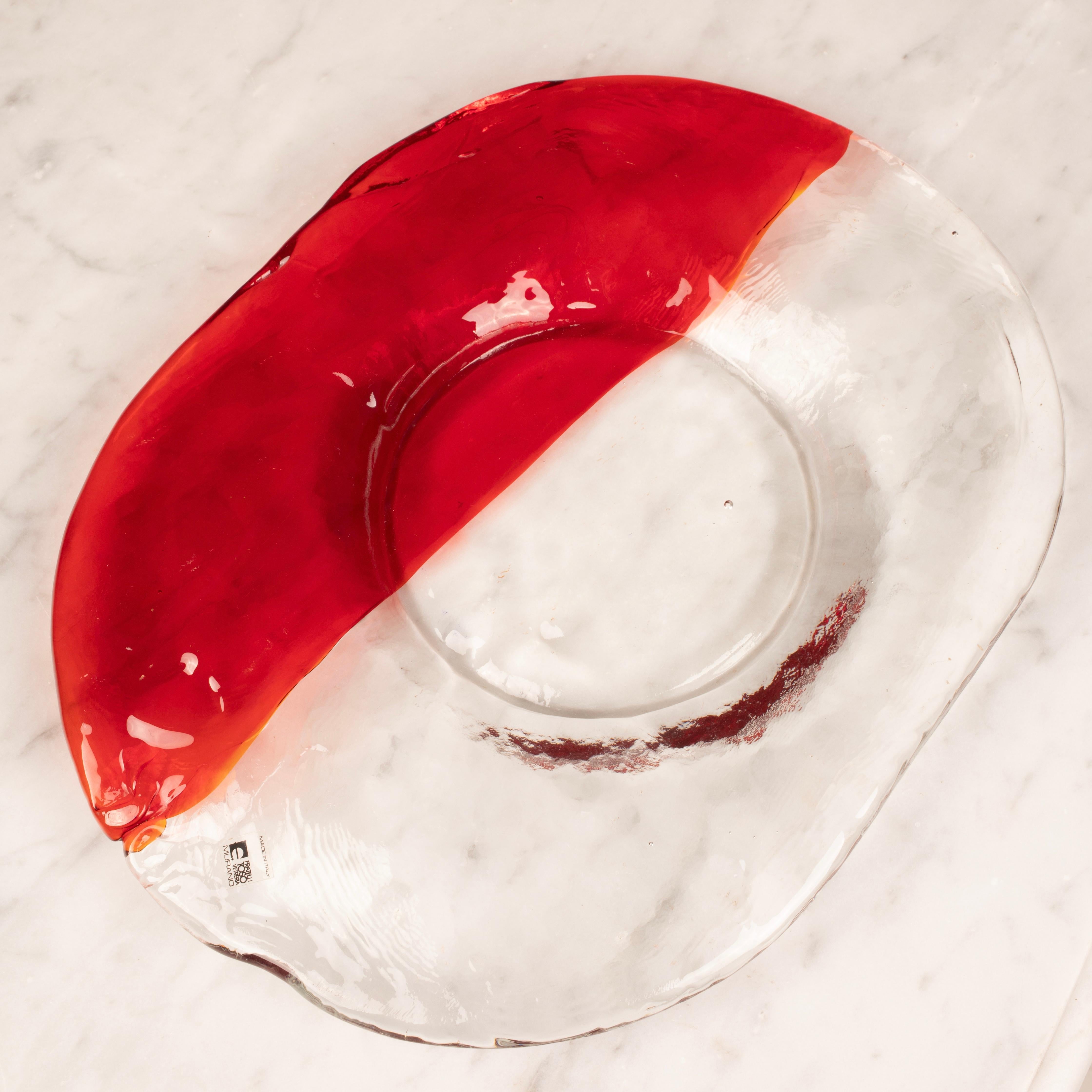 Murano Glass Valet Tray by Renato Toso for Fratelli Toso, Italy, 1960s in vendita 2