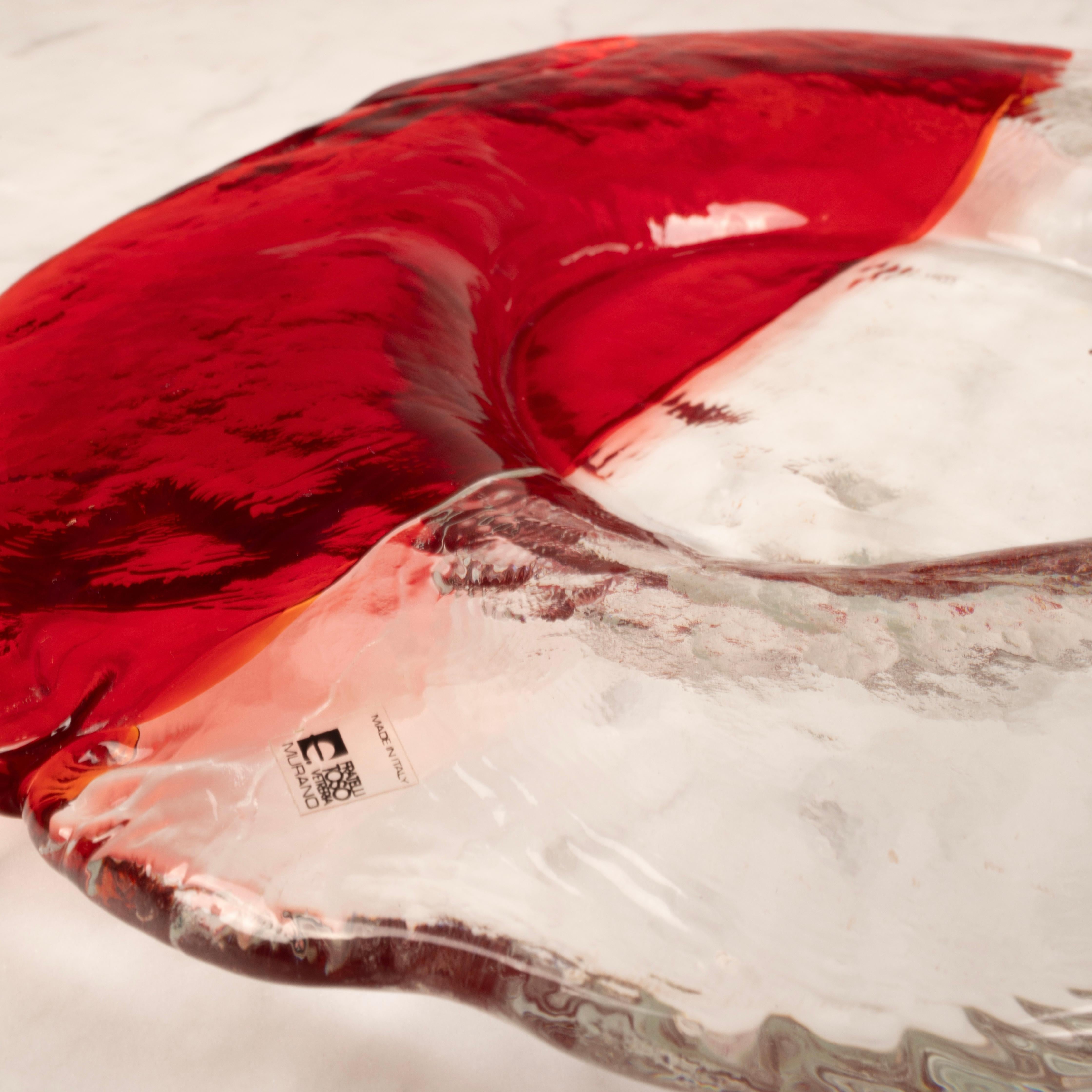 Murano Glass Valet Tray by Renato Toso for Fratelli Toso, Italy, 1960s in vendita 3