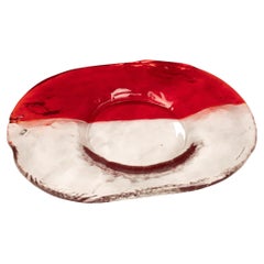 Valet Tray en cristal de Murano por Renato Toso para Fratelli Toso, Italia, 1960s