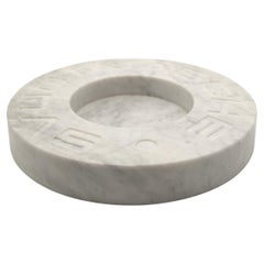 POCKET EMPTYER - Carrara Marble Contemporary Pocket Emptier by Sfero Design