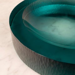 Rare Battuto Murano Glass Catchall or Centerpiece Italy 1960