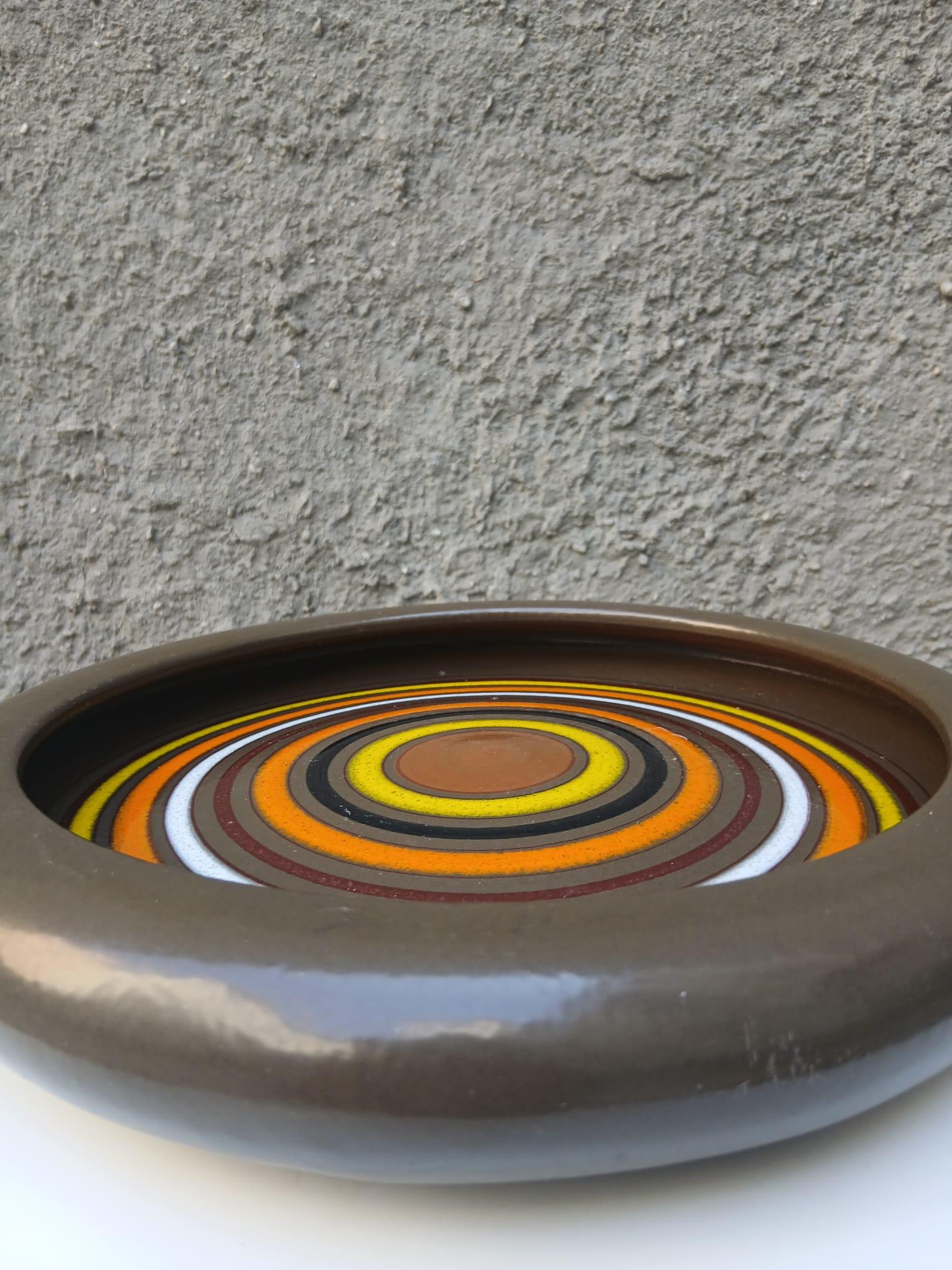 Svuotatasche o Posacenere a Cerchi Concentrici - Alemania Occidental atrib. - Anni '70 en Bueno estado para la venta en Milano, IT