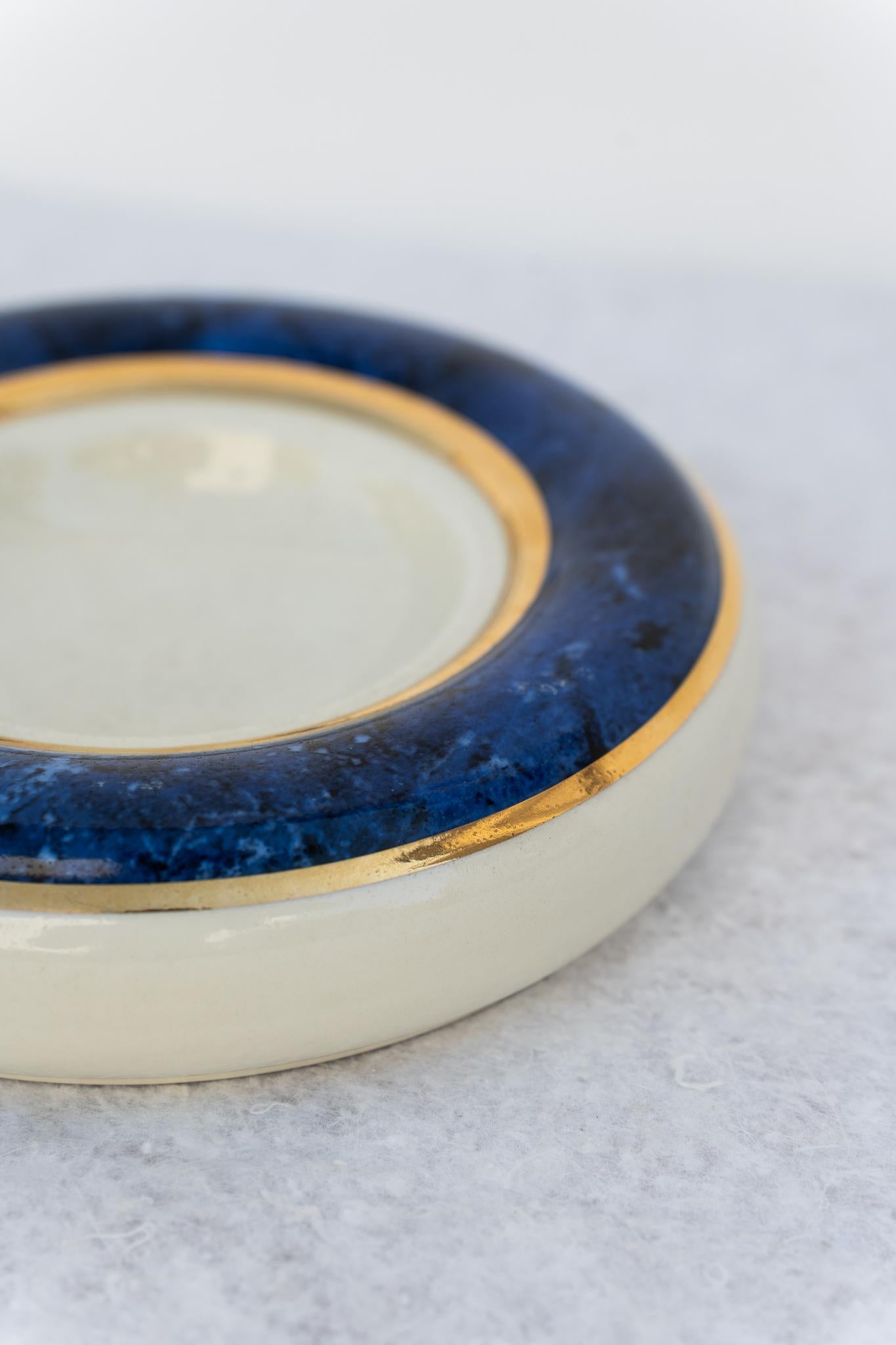 Mid-Century Modern Tommaso Barbi's ceramic tidy tray or ashtray, 1970s For Sale