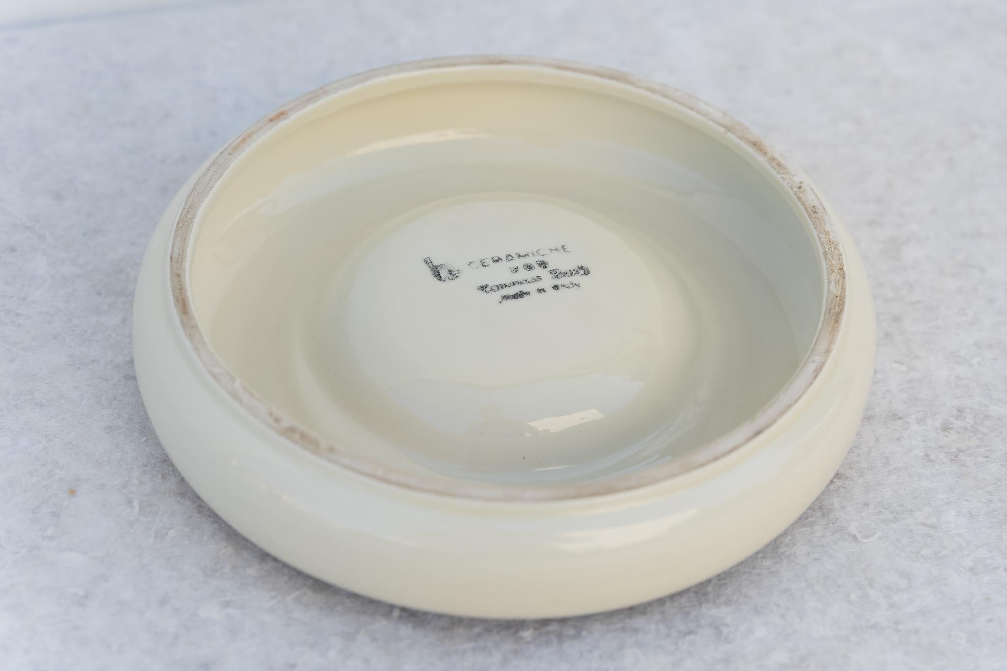 Italian Tommaso Barbi's ceramic tidy tray or ashtray, 1970s For Sale