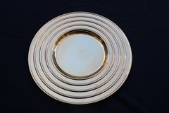 Svuotatasche Piatto rotondo di Design bagno oro 24KT