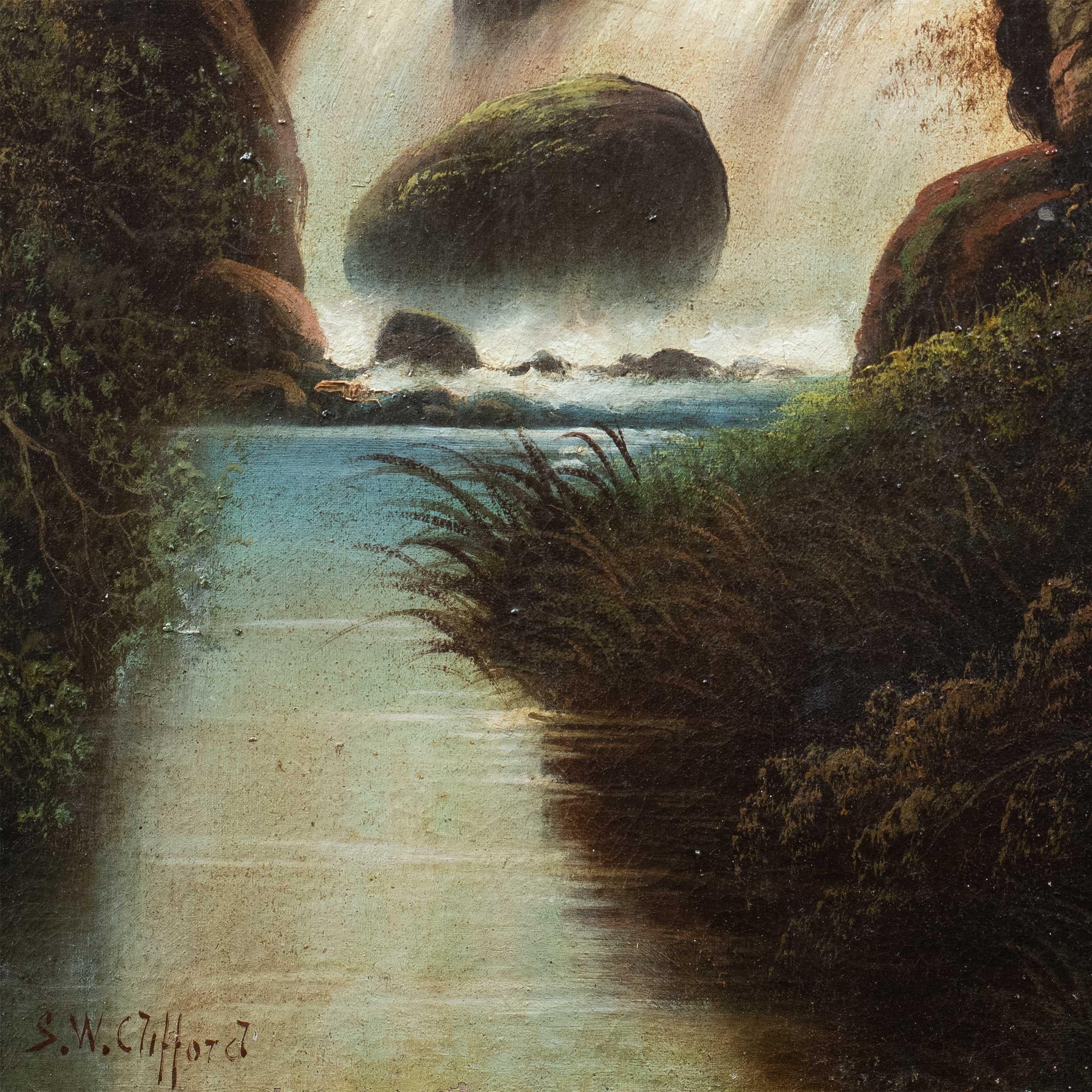 S.W. Clifford (britisch- naturalistischer Maler) - Landschaftsmalerei des 19. Jahrhunderts im Angebot 1