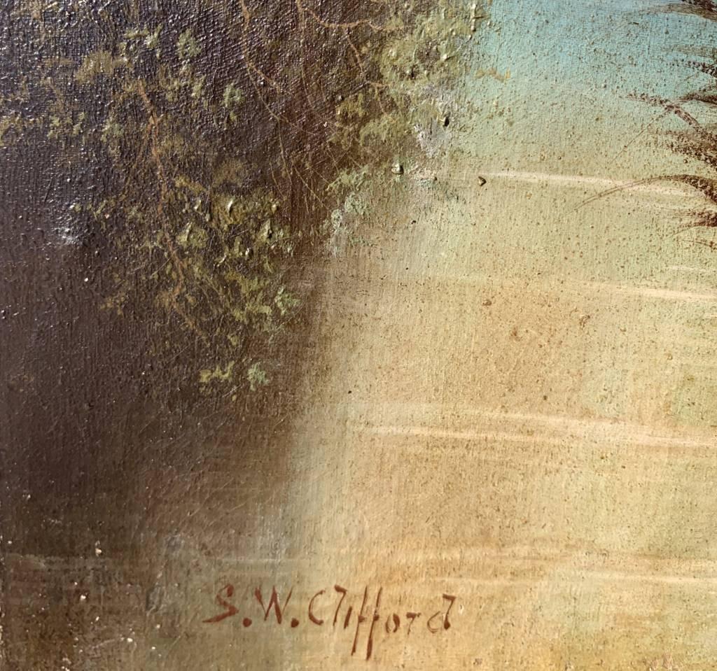 S.W. Clifford (britisch- naturalistischer Maler) - Landschaftsmalerei des 19. Jahrhunderts im Angebot 8