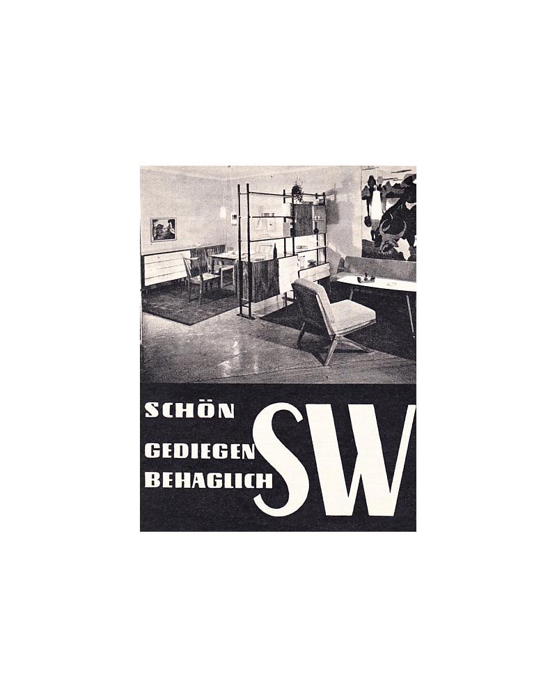 SW Möbel Bookcase, Vienna, 1950s For Sale 4