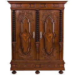 Swabian Baroque Facade Cabinet from 1700