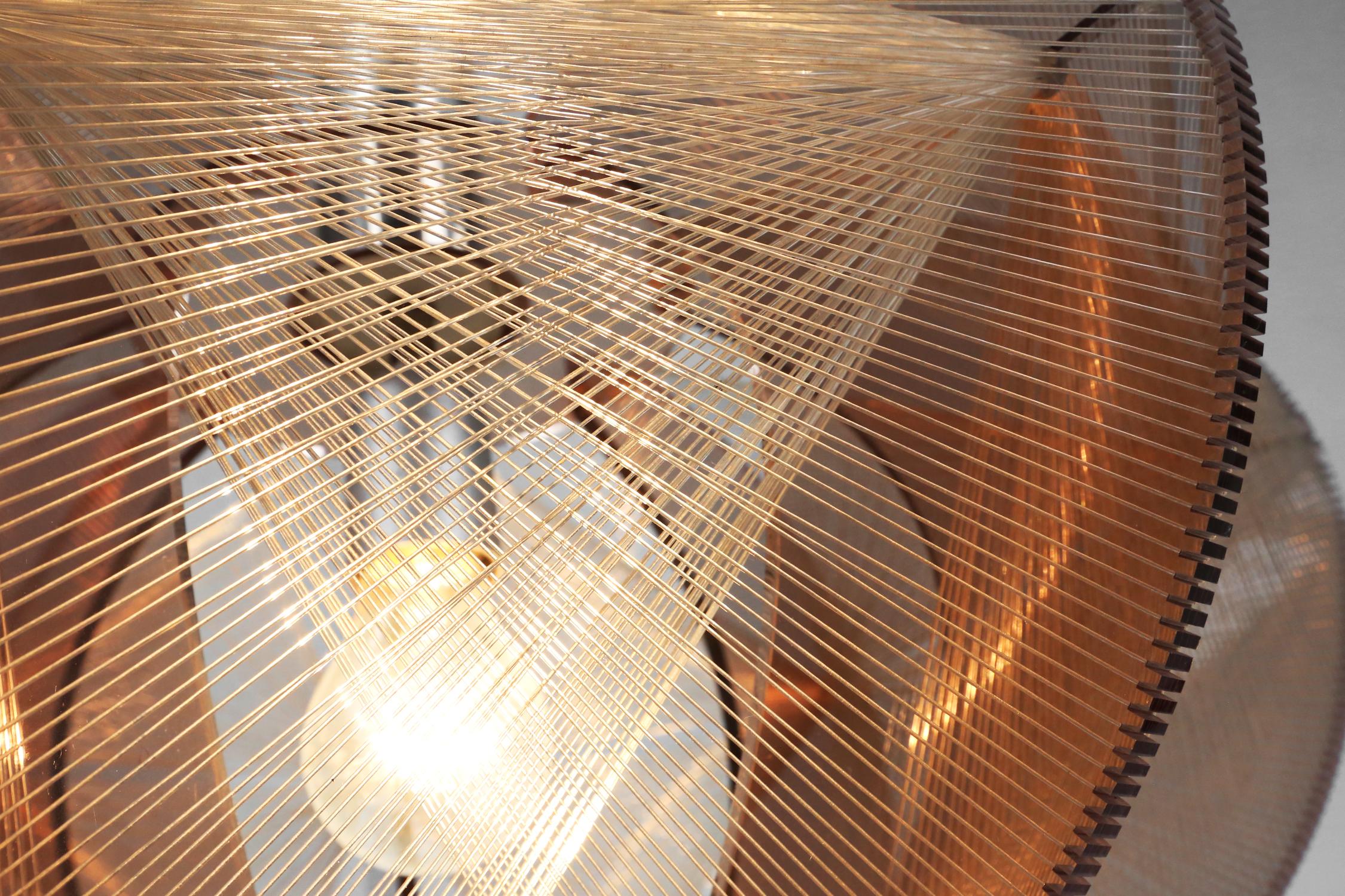 Swag pendant lamp by Paul Secon, for Sompex, Germany 1960s 3