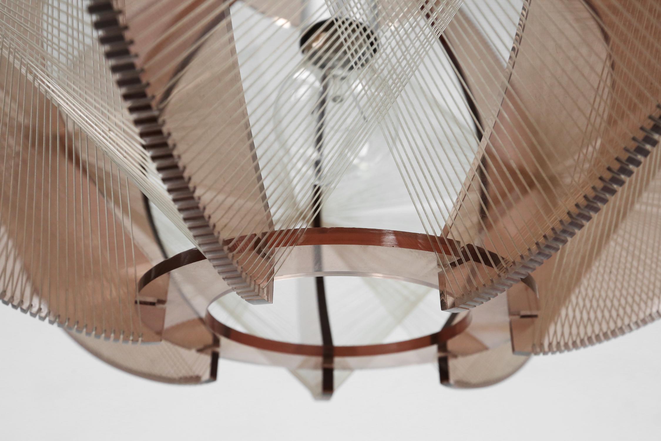 Swag pendant lamp by Paul Secon, for Sompex, Germany 1960s In Good Condition In Meulebeke, BE