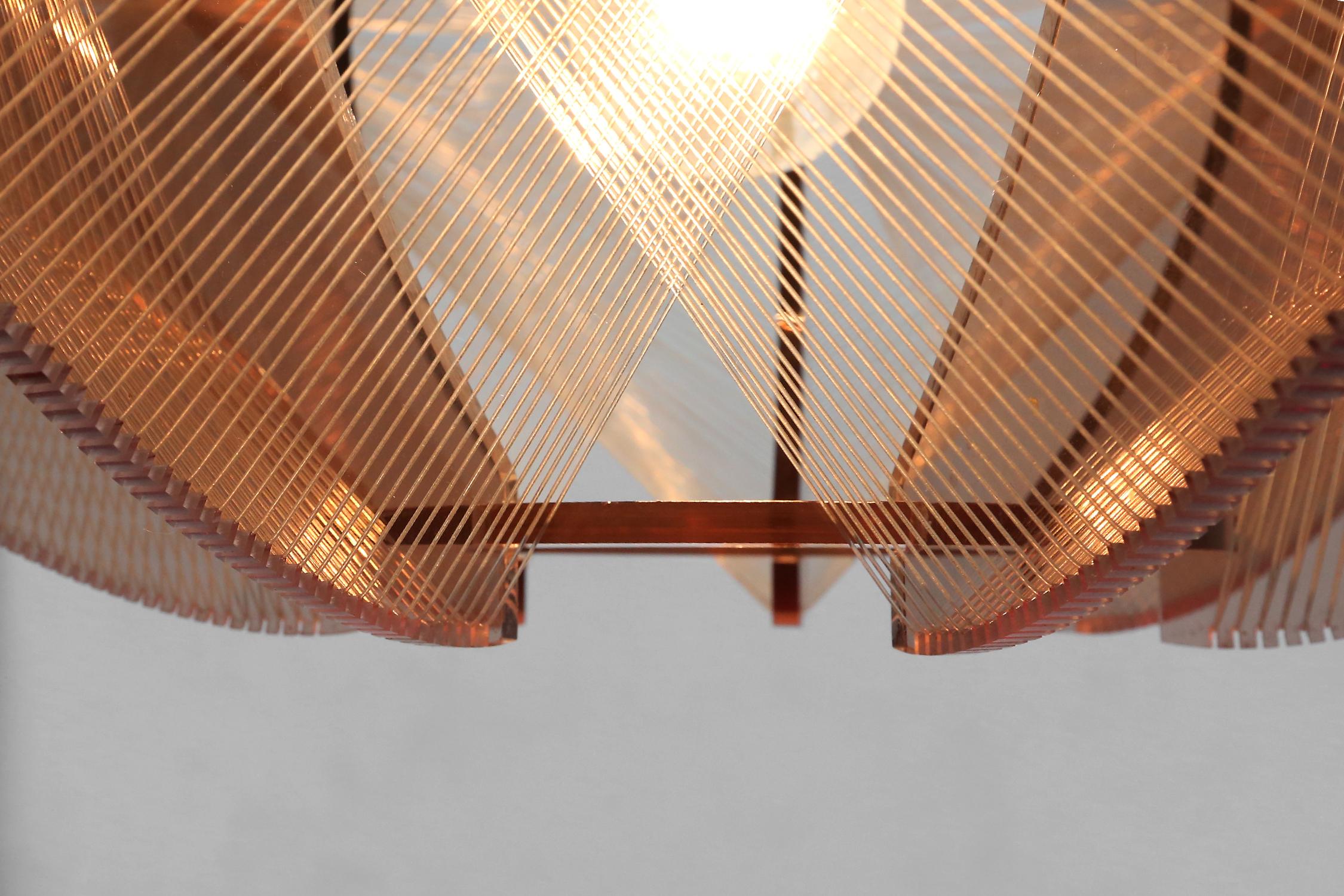 Nylon Swag pendant lamp by Paul Secon, for Sompex, Germany 1960s