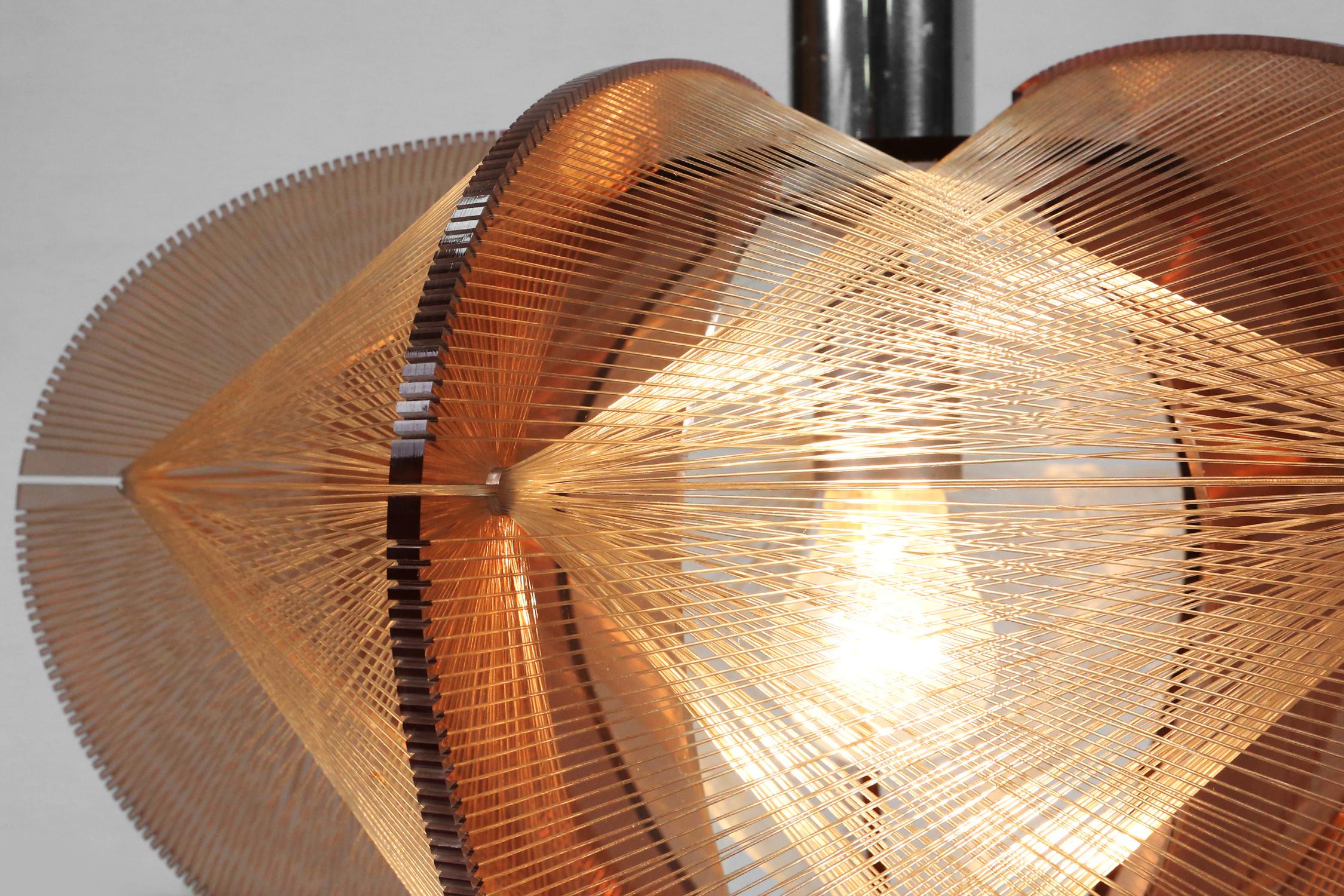Swag pendant lamp by Paul Secon, for Sompex, Germany 1960s 1