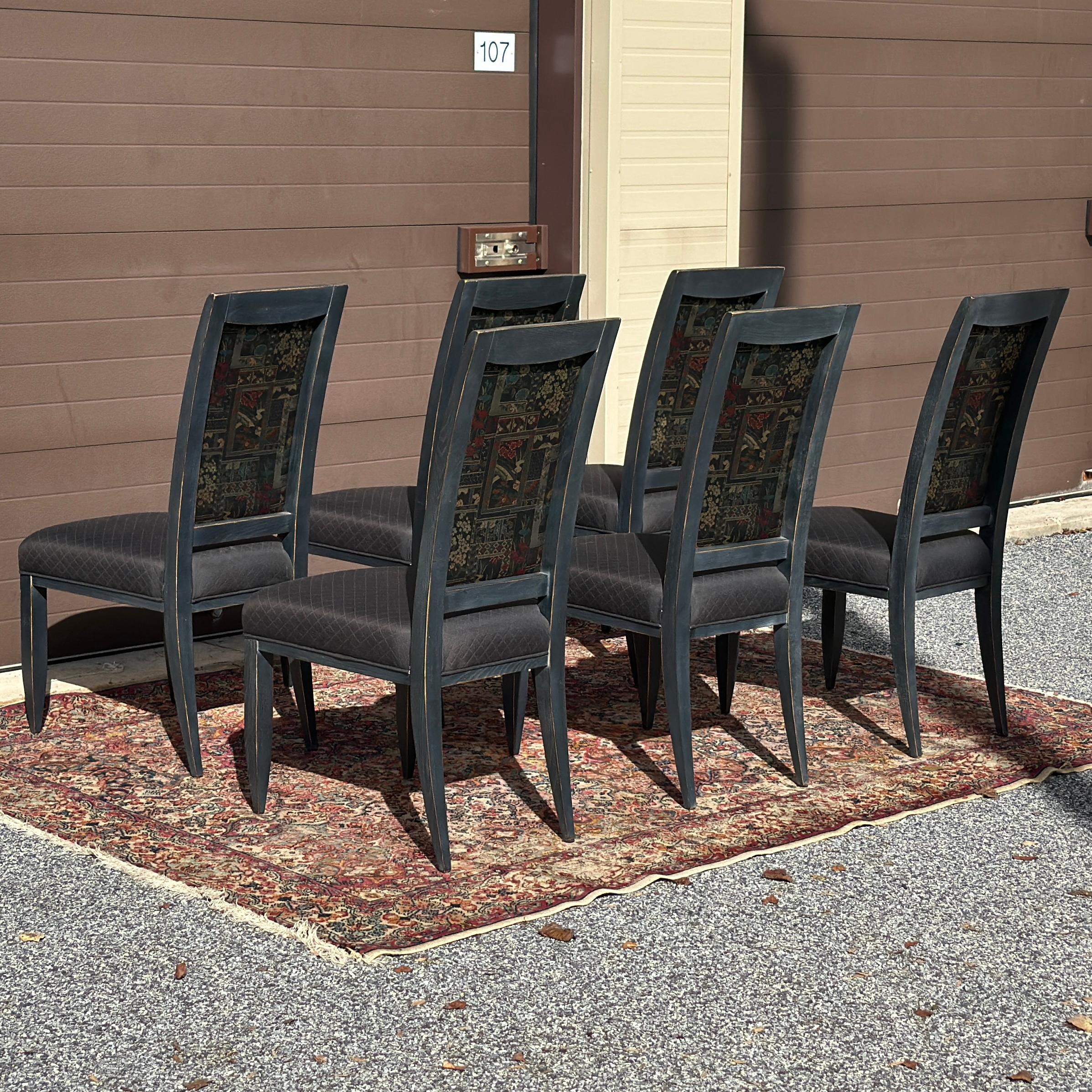 Sillas auxiliares de comedor Swaim - Juego de 6 Tapicería en venta