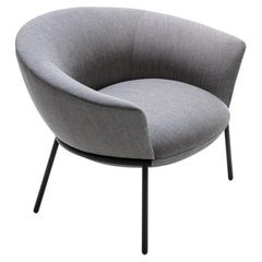 Swale Armchair in Super Upholstery with Pitch Black Base by Gordon Guillaumier
