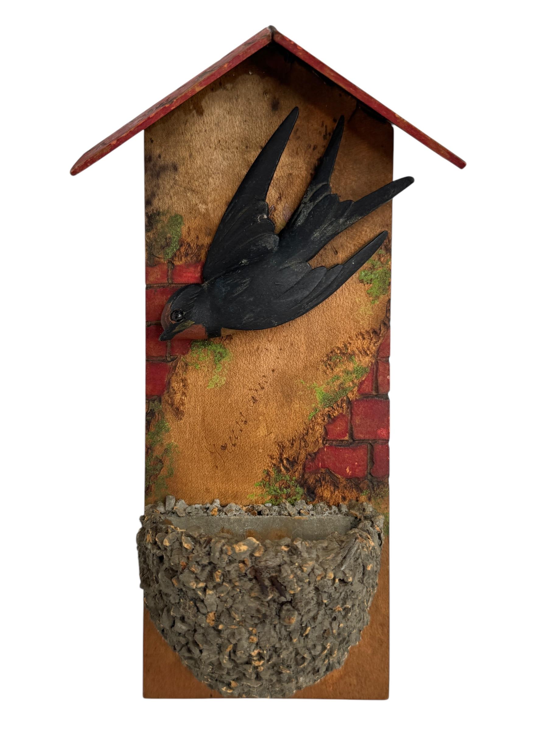 Nido de Golondrina Black Forest Soporte de Pared Antiguo Arte Popular 1900s siglo XX en venta