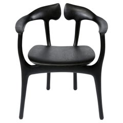 Swallowtail-Stuhl mit Rahmen und Sitzfläche aus ebonisiertem Holz von Brian Fireman Design