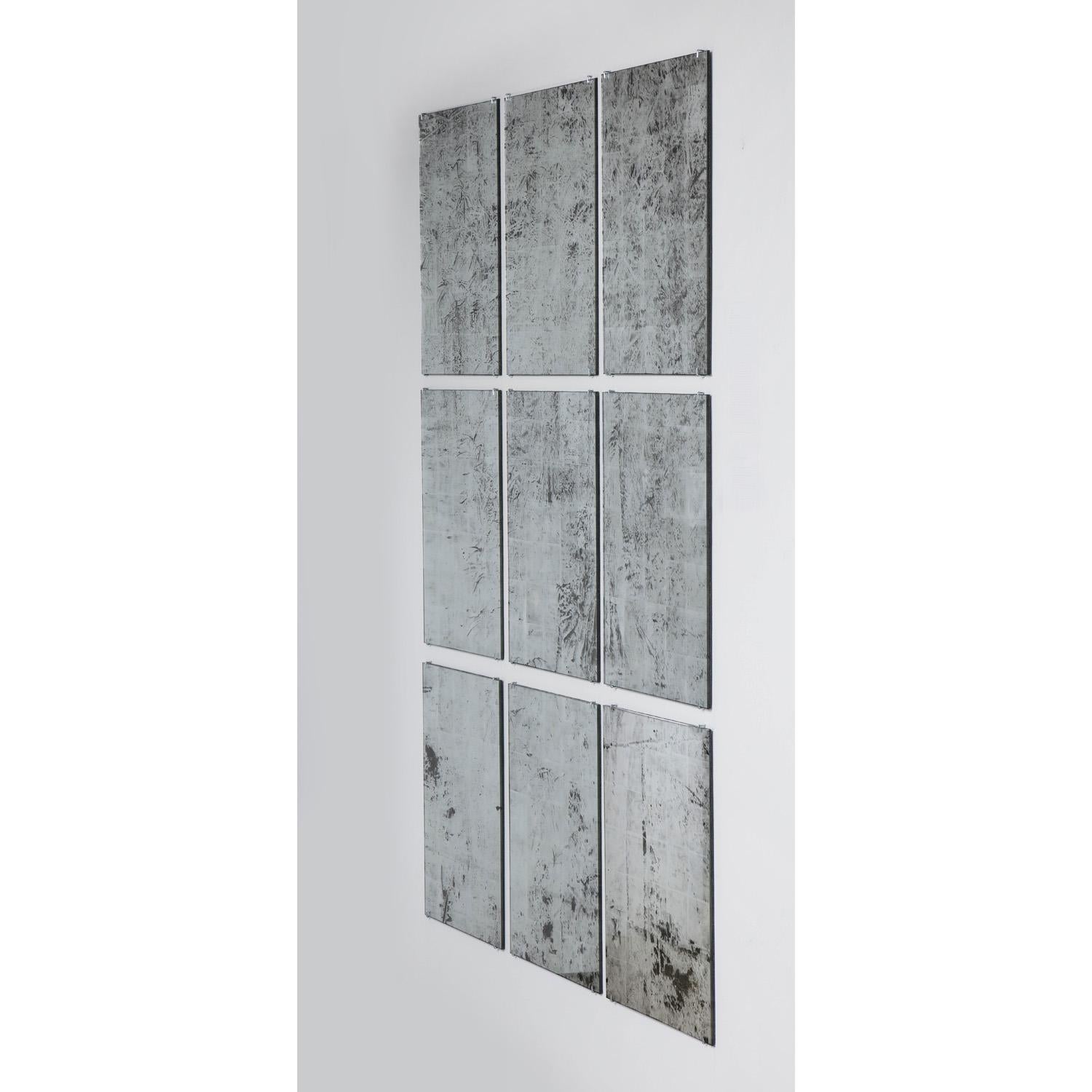 “I grew up in rural Kentucky and have been drawn to nature as a source of inspiration for as long as I can remember. My recent drawings on silvered glass recall stories from my youth and recapture feelings and experiences I’ve had while wandering