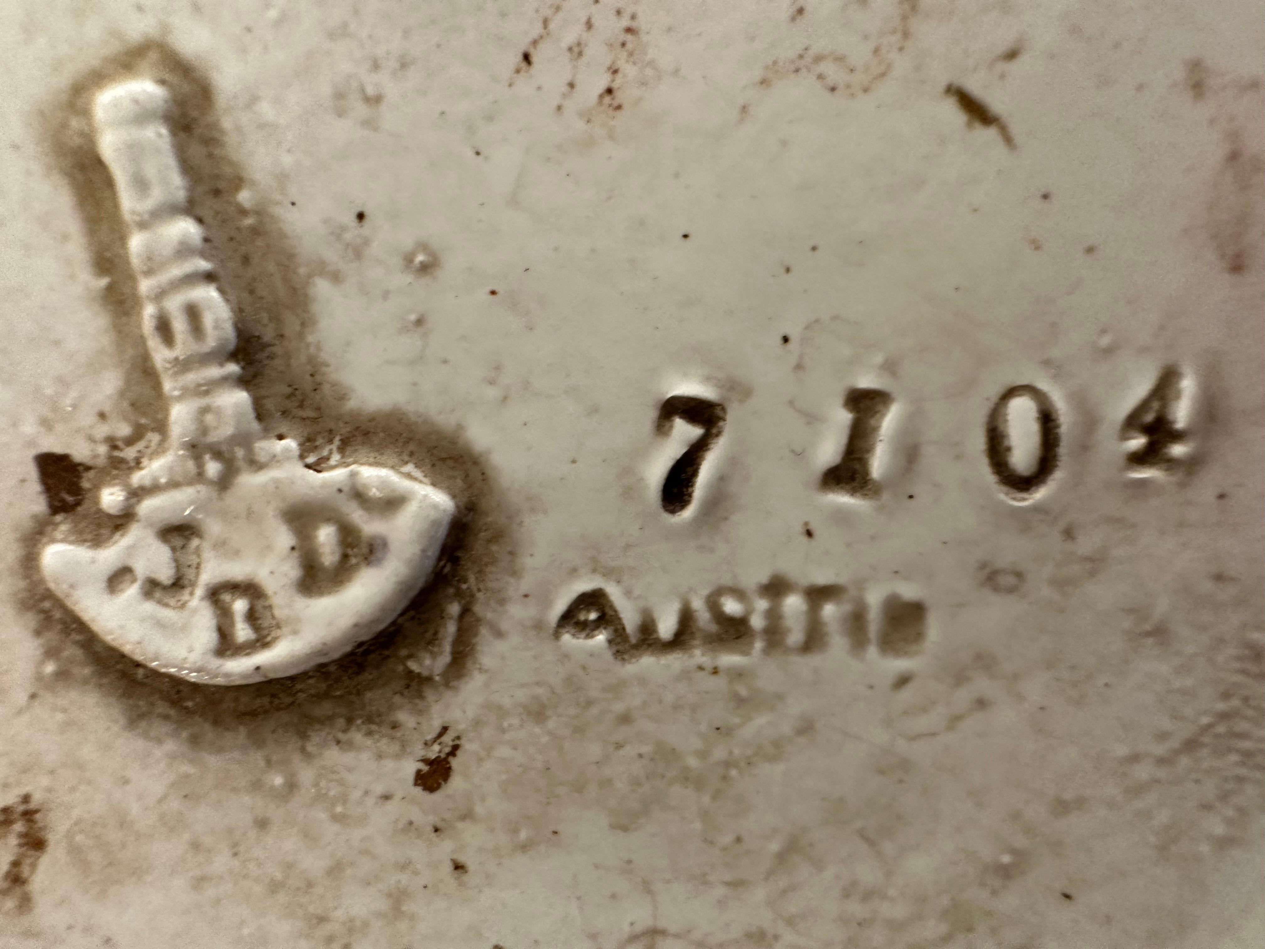 Keramik 1910, signiert: 7104 Österreich, Julio Dressler gegründet im Angebot 6