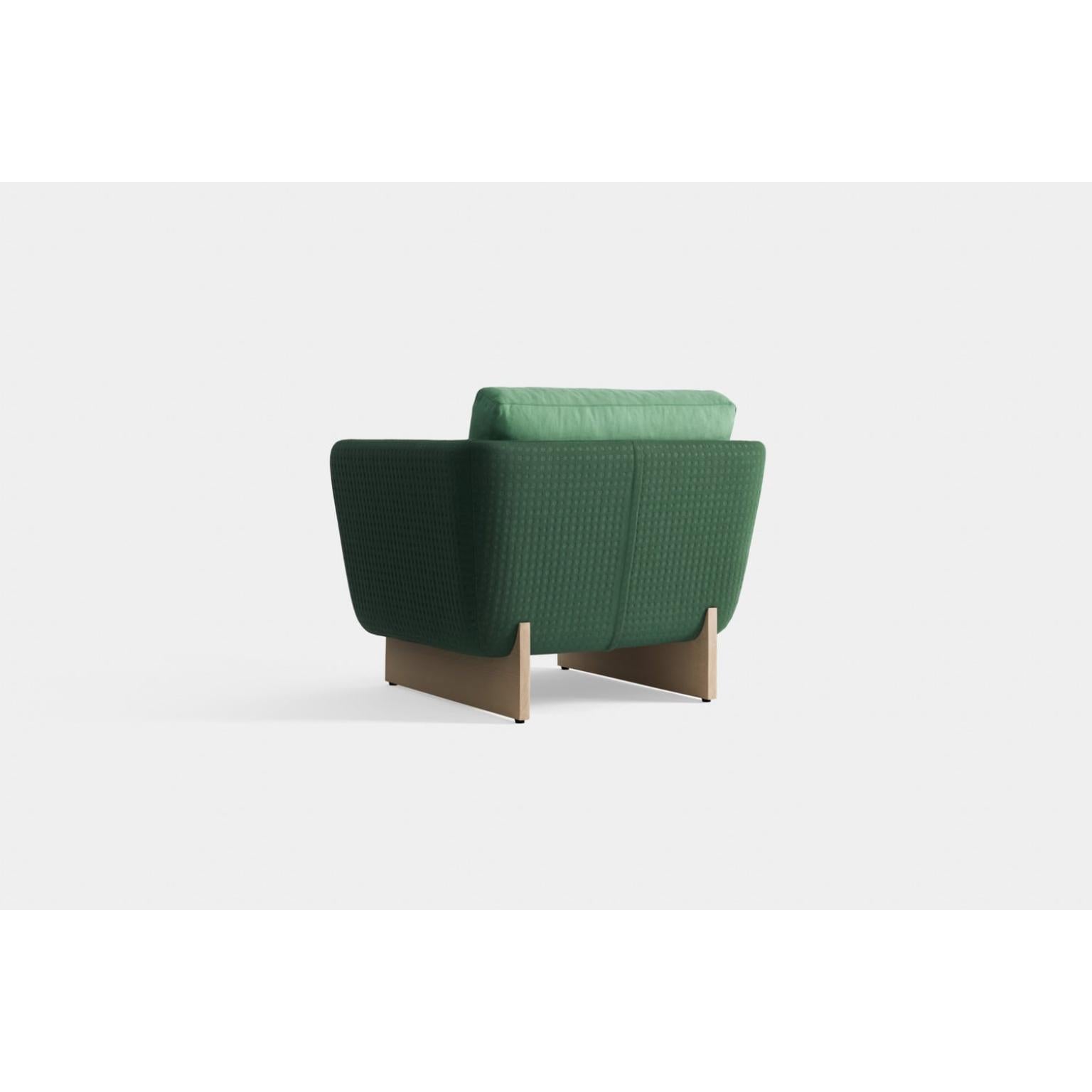 Modern Swan Armchair with Wooden Legs by Pepe Albargues For Sale